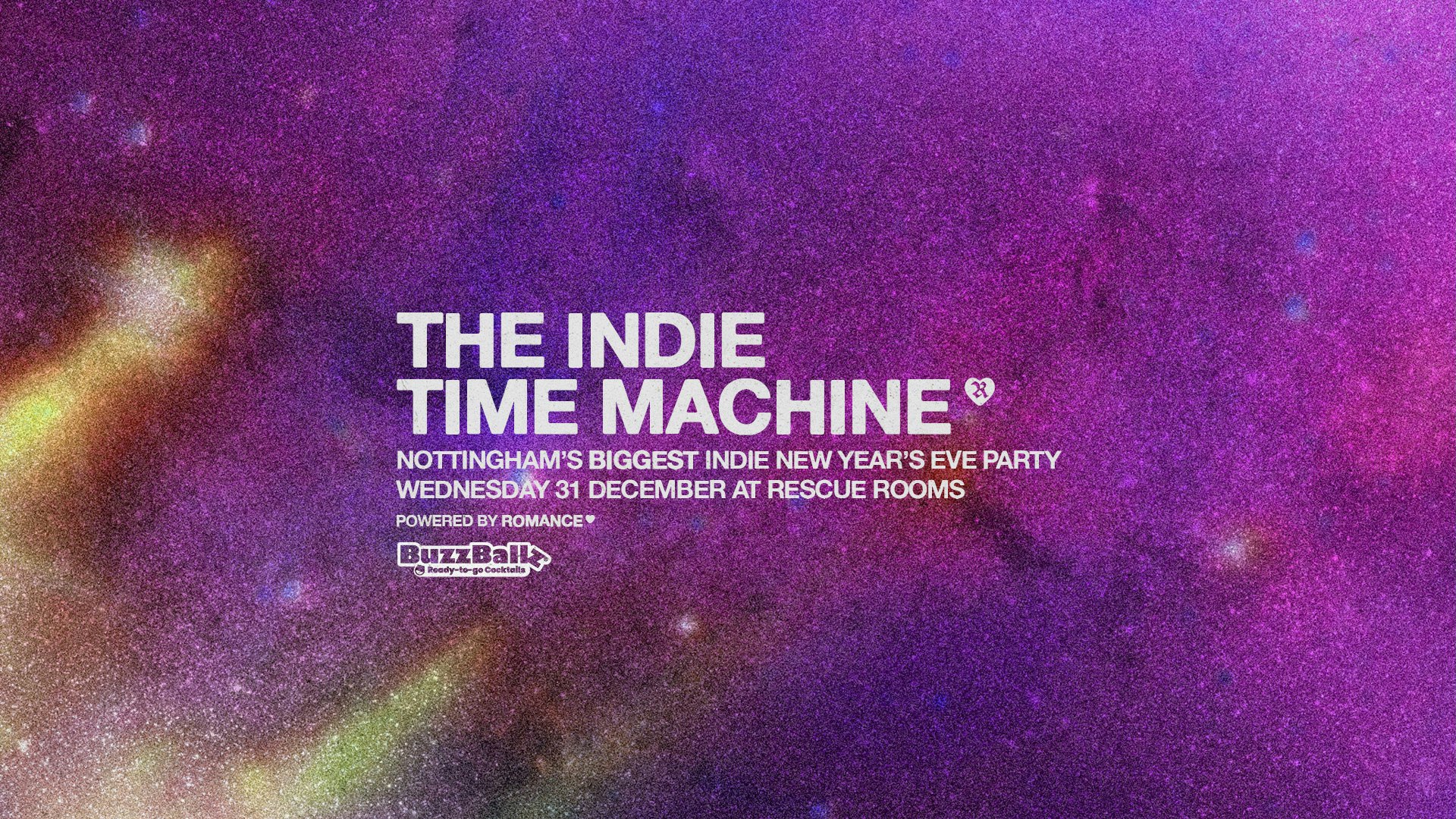 THE INDIE TIME MACHINE 🚀 New Year’s Eve Time-Travelling Party! — Rescue Rooms, Nottingham
