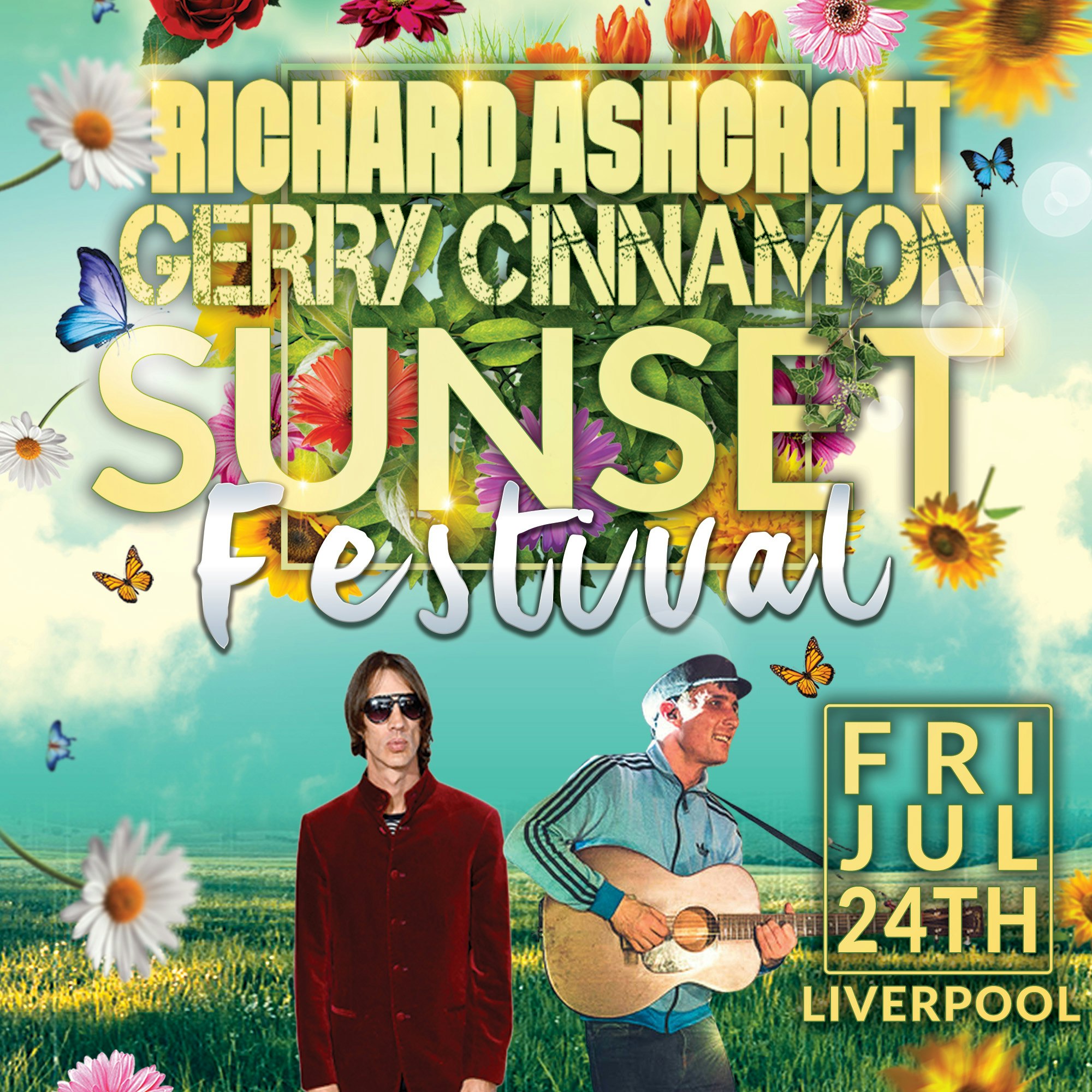 Richard Ashcroft Vs Gerry Cinnamon Sunset Festival Liverpool