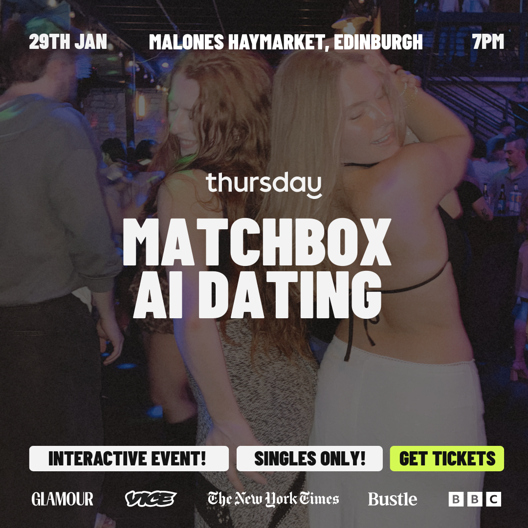 Thursday | Malone’s Haymarket MYSTERY MATCH MAKING EVENT 25-40’s | Edinburgh