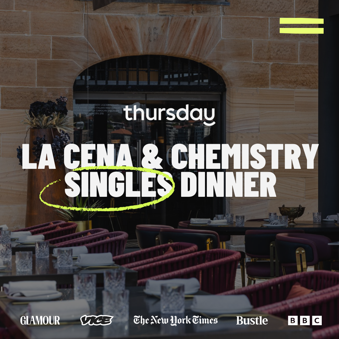 Wednesday | Italian Hideaway Singles Dinner (35–45) | Como Italiana, Sydney