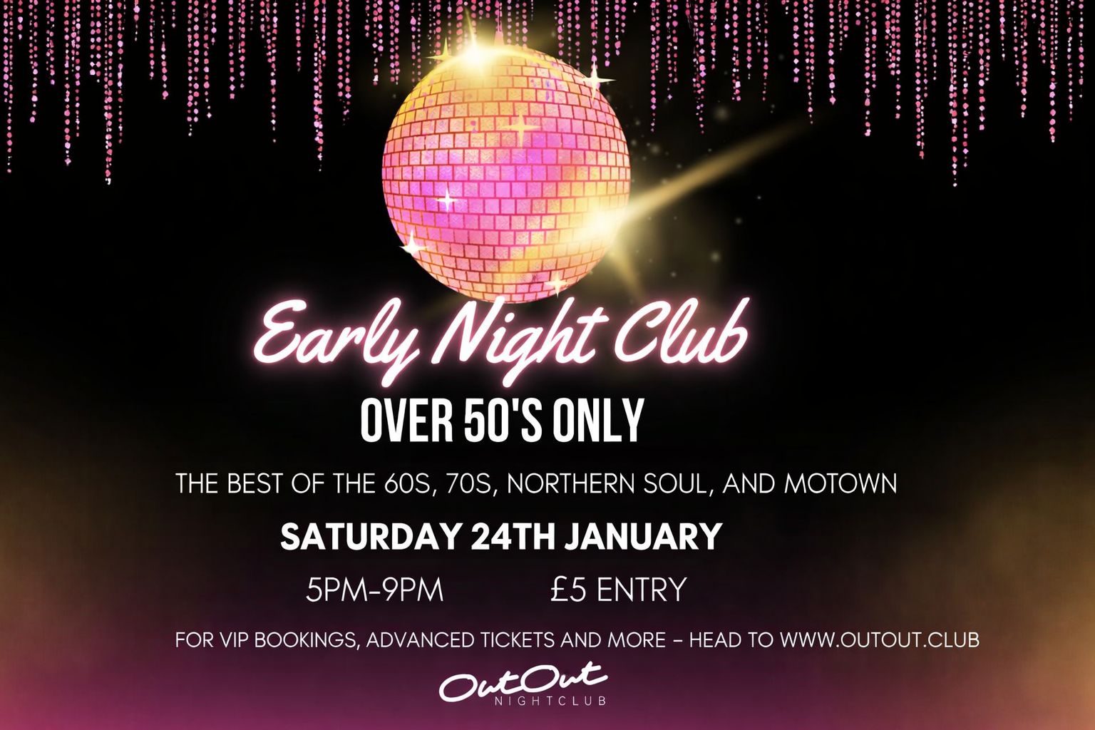 Early Night Club – Over 50’s