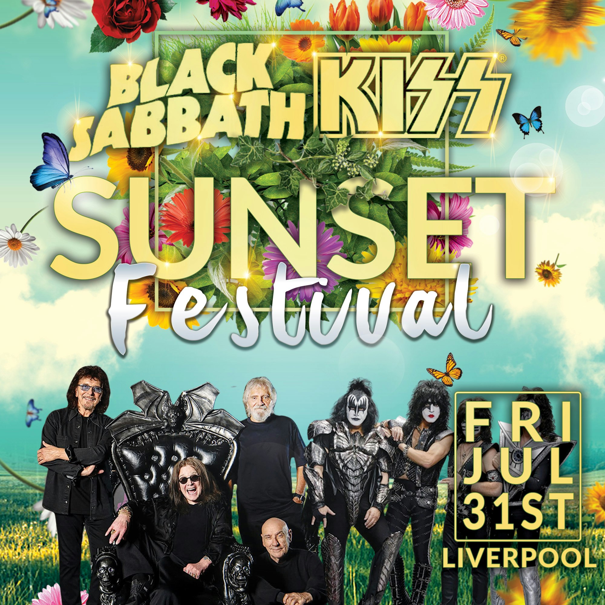 The Black Sabbath & Kiss Sunset Festival Liverpool