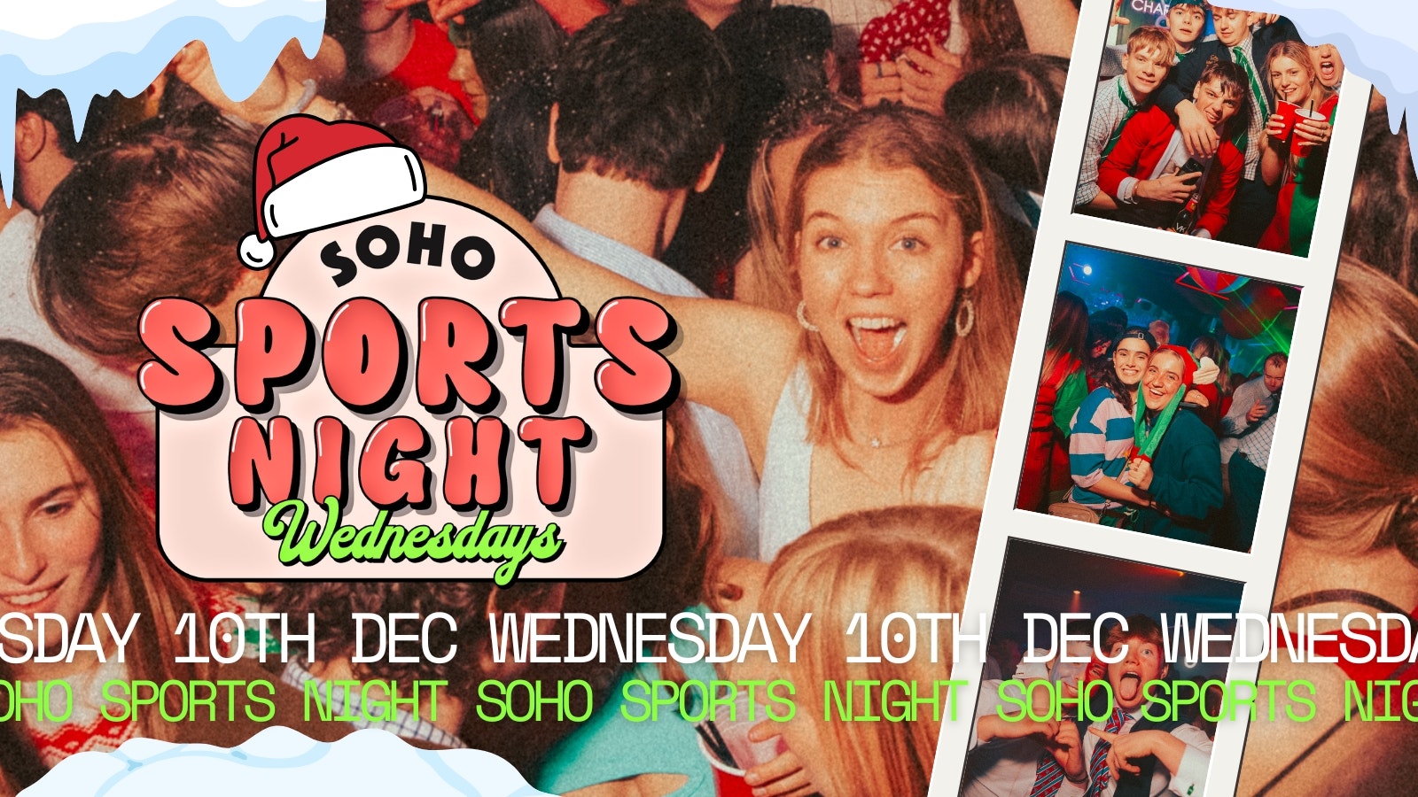 The Ultimate Xmas Soho Sports Night | Wednesday 10th December | Soho Rooms Newcastle
