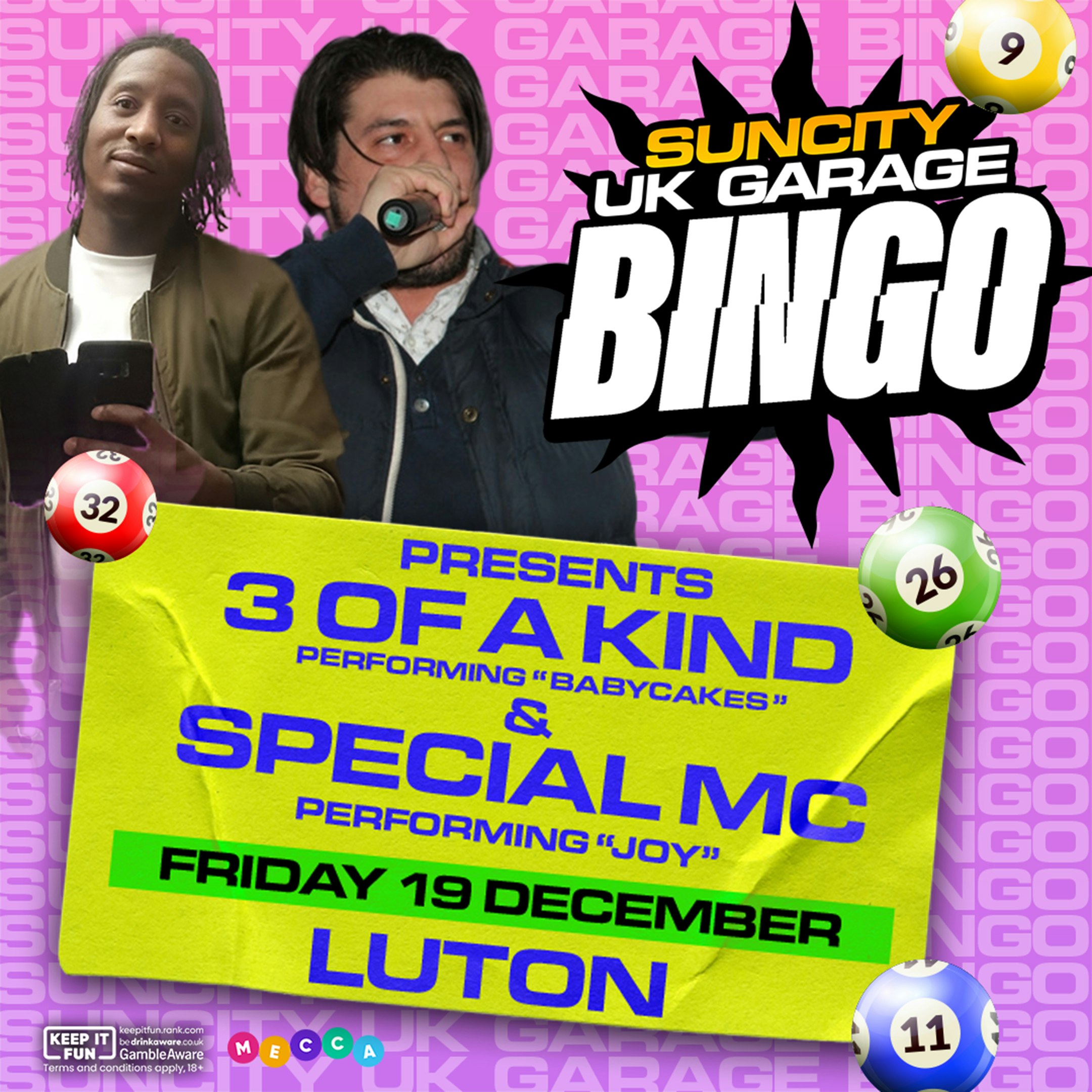 UK GARAGE BINGO in Luton | BABY CAKES LIVE & SPECIAL MC ‘JOY’ PA