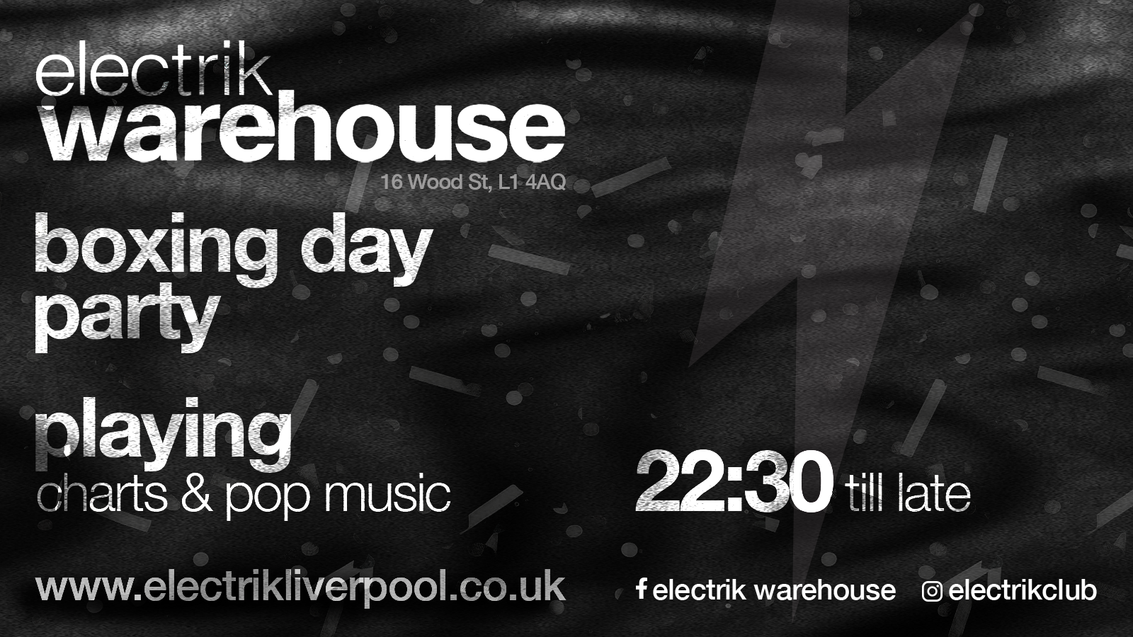 electrik warehouse boxing night party