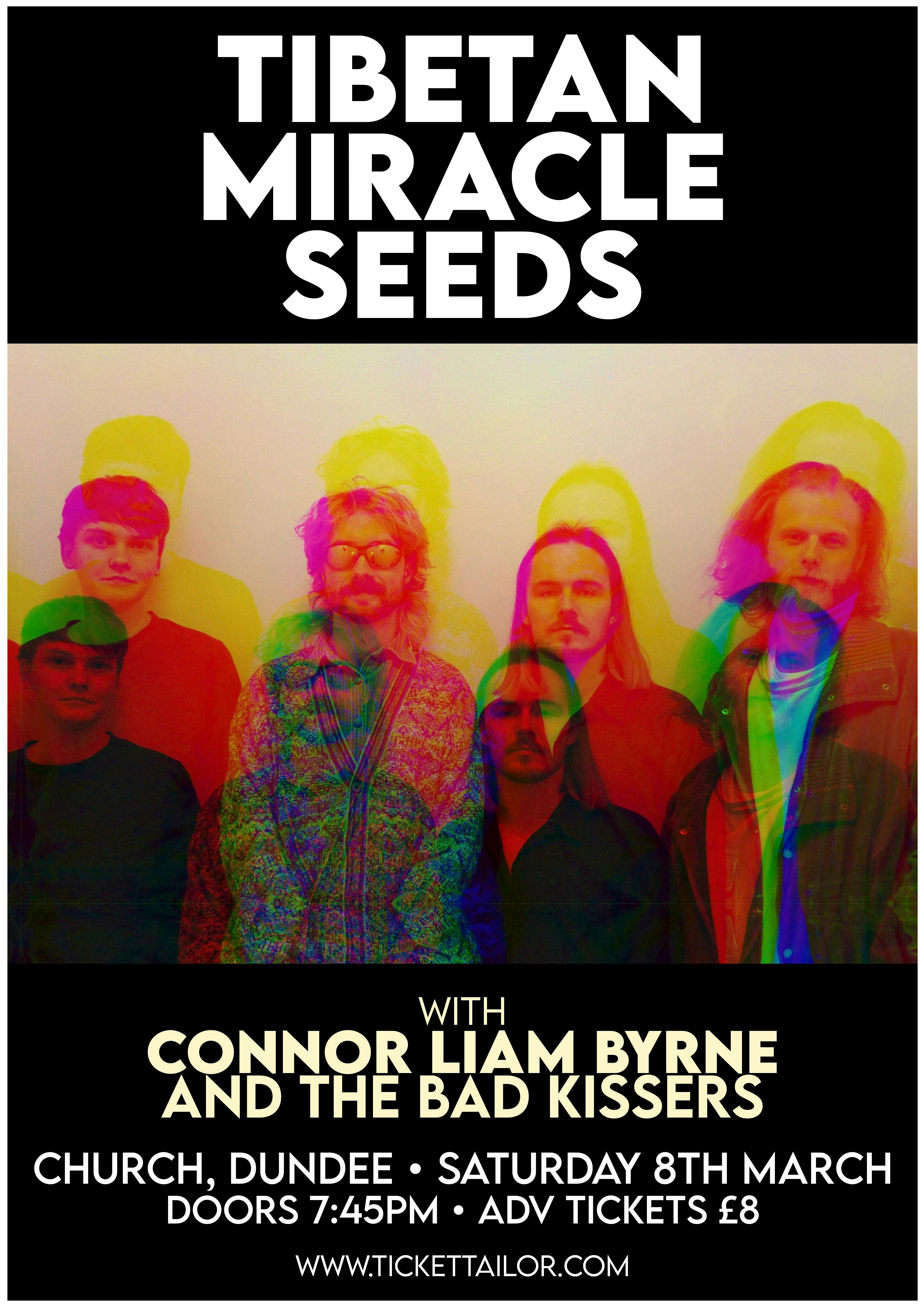 Tibetan Miracle Seeds with Connor Liam Byrne and The Bad Kissers Live