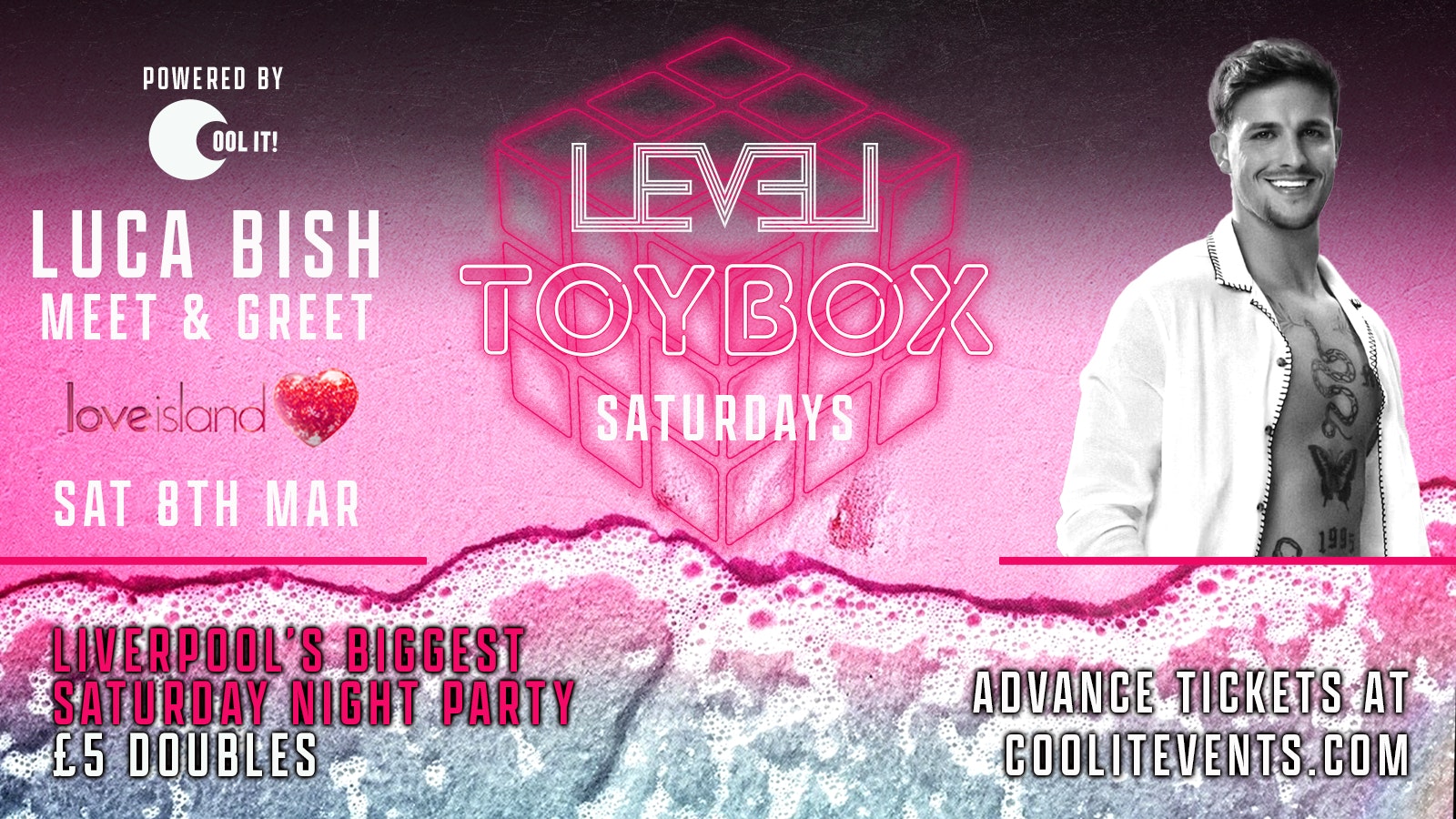 T O Y B O X  Saturdays hosted by LUCA BISH 🏝️🎊 (LOVE ISLAND)