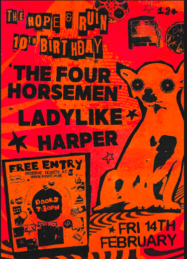 H&R 10th Birthday: The Four Horsemen + Ladylike + Harper