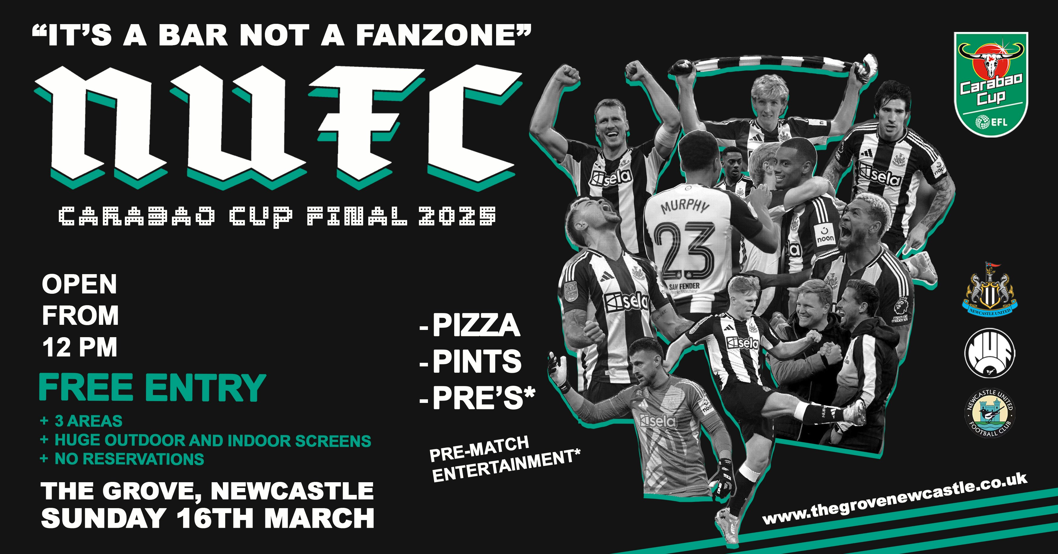 FREE ENTRY – Newcastle vs Liverpool – Carabao Cup Final
