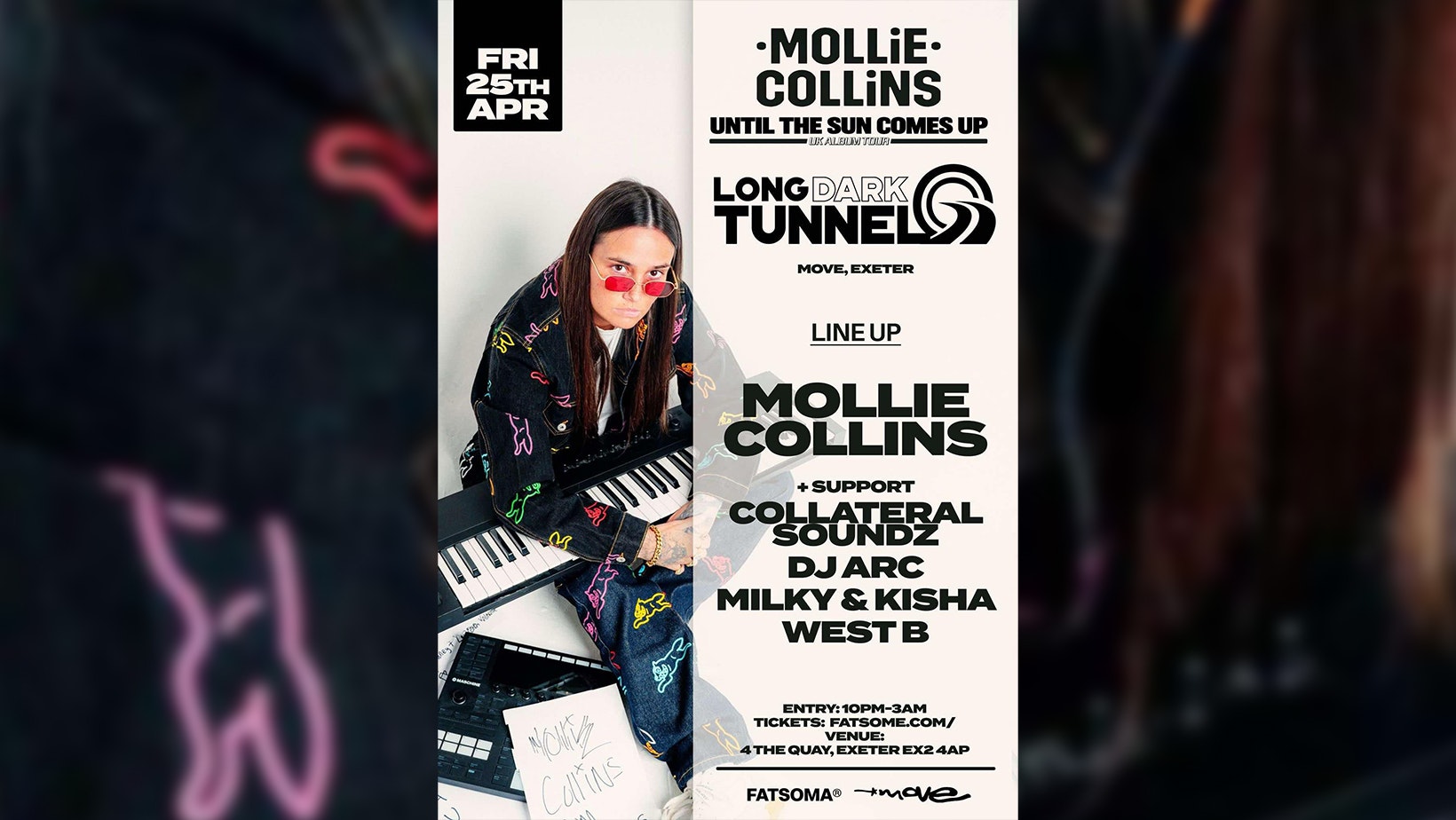 MOLLIE COLLINS – Long Dark Tunnel DnB – Fri 25 April – Move – Exeter