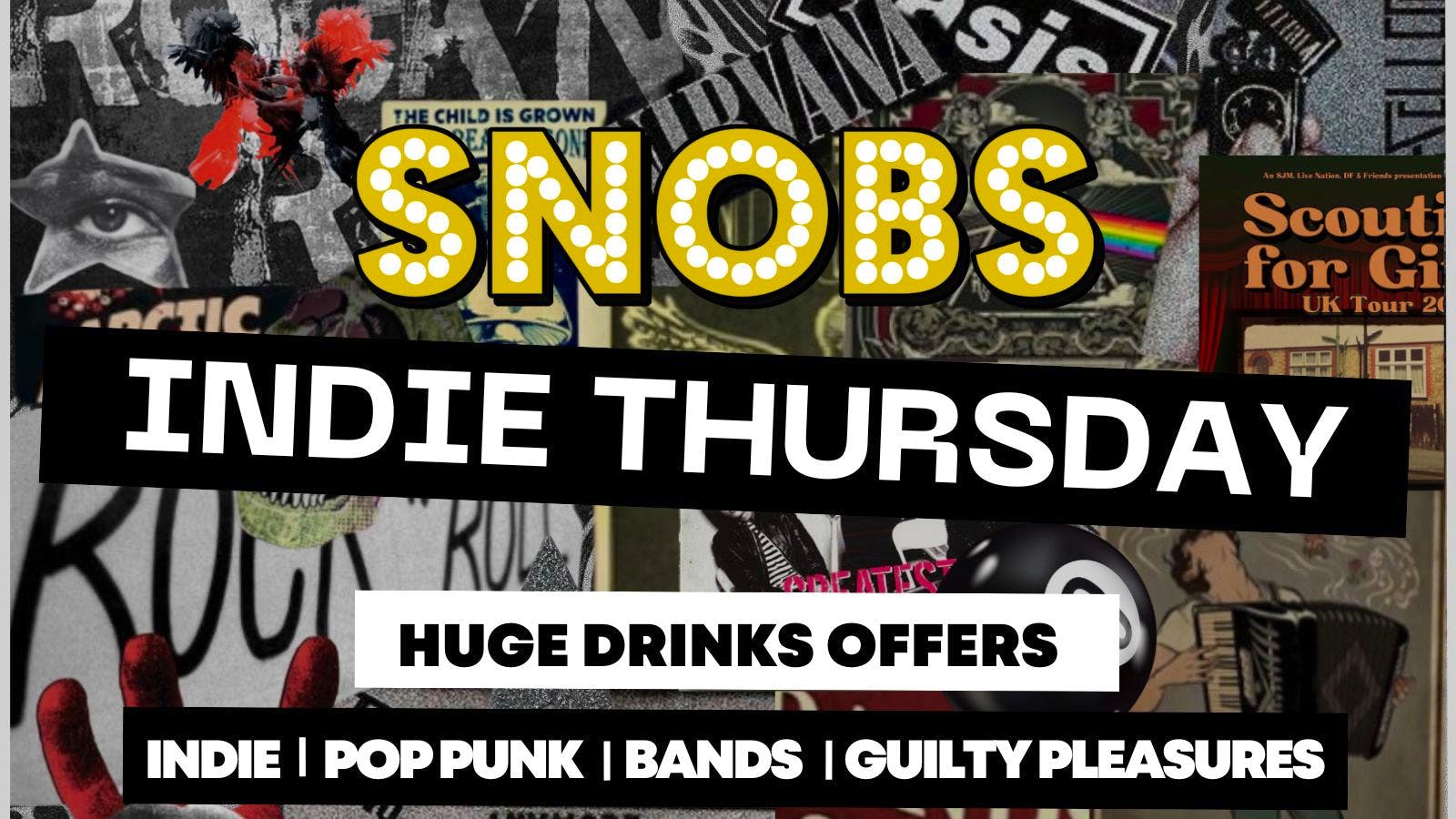 Indie Thursdays [TONIGHT] @ Snobs – 24th April