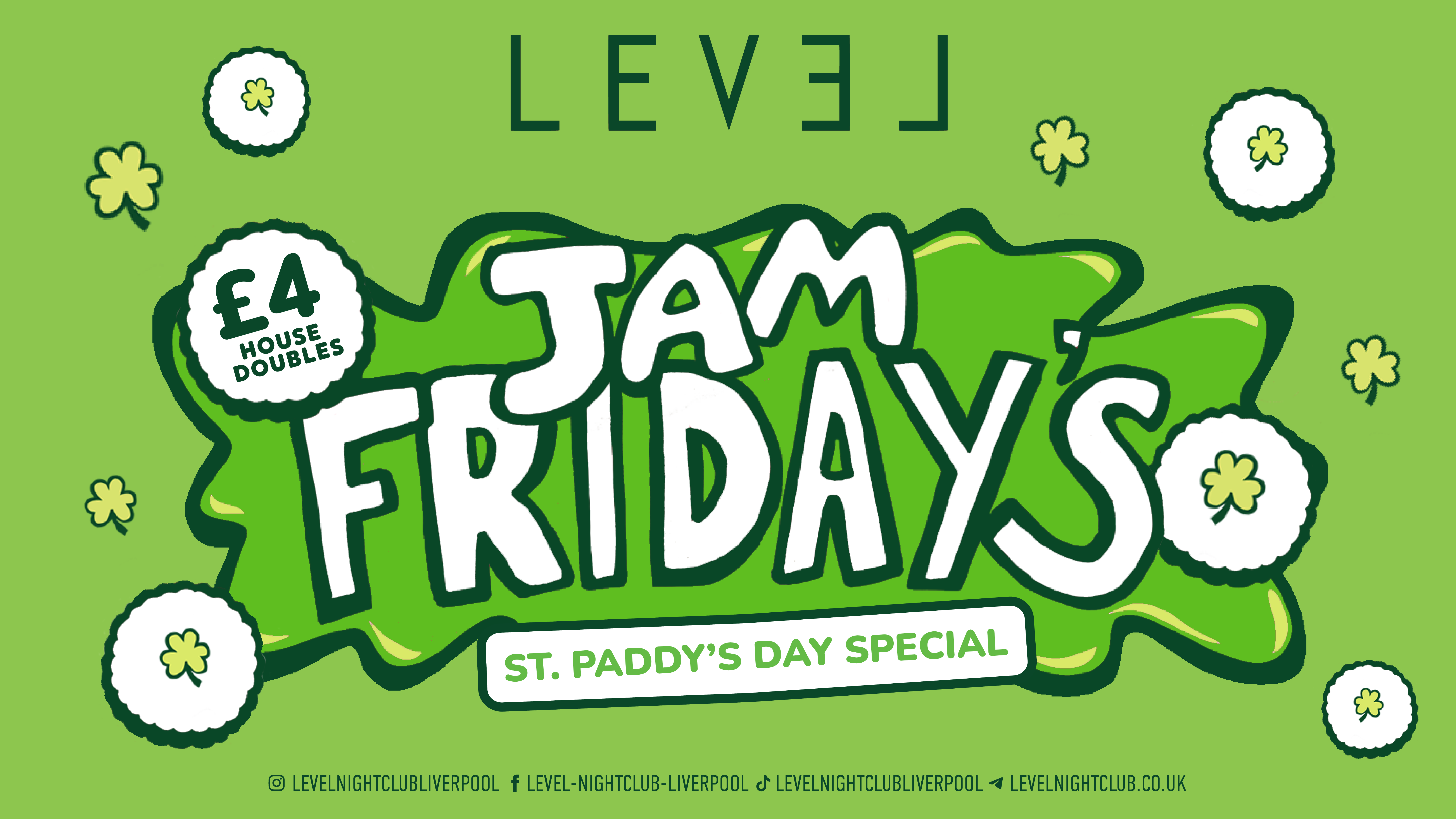 JAM FRIDAYS – ST. PADDY’S DAY SPECIAL ☘️