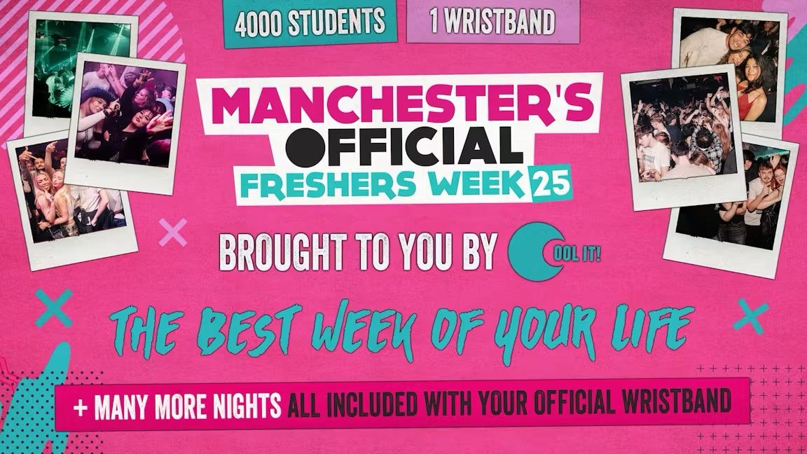 Manchester’s OFFICIAL All Access Freshers Wristband 2025