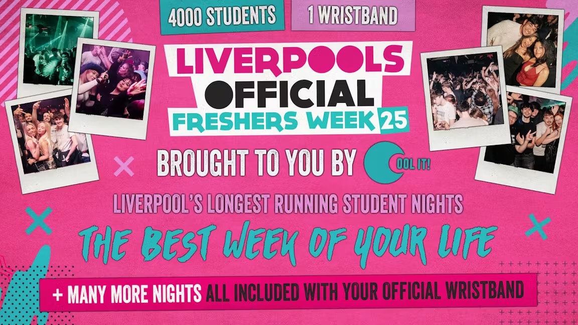 Liverpool’s OFFICIAL All Access Freshers Wristband 2025 🎟️