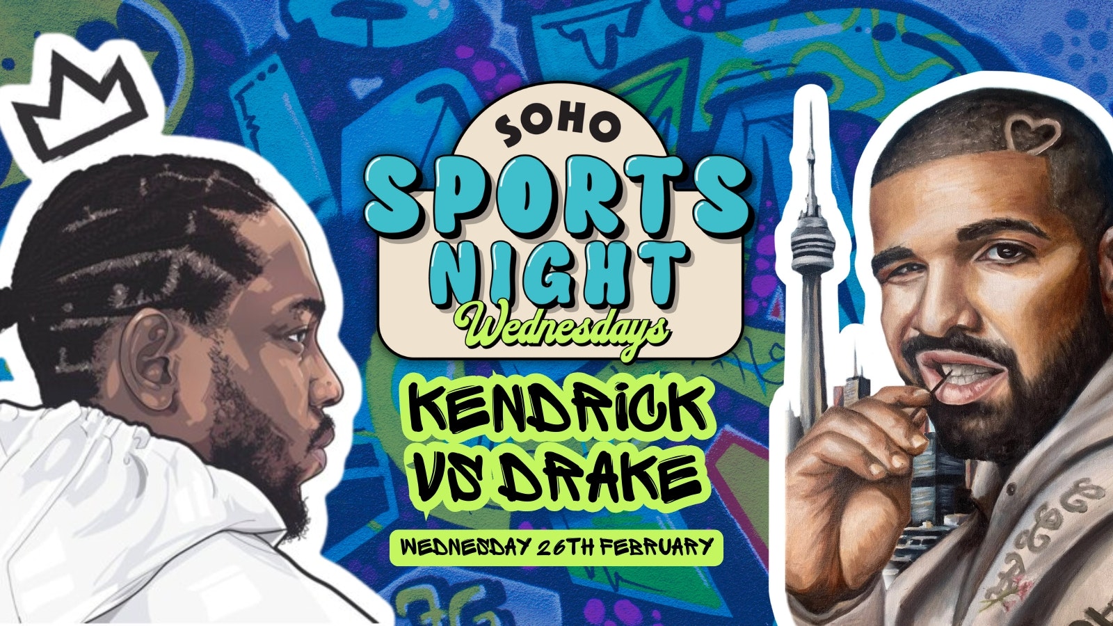 Soho Sports Night Kendrick vs Drake Takeover | Every Wednesday | Soho Rooms Newcastle