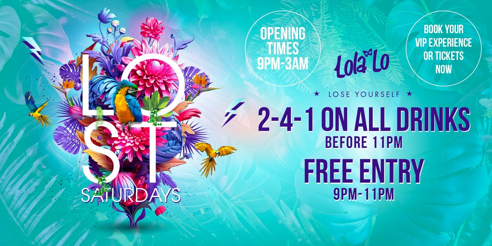 LOST Saturdays @ LOLA LO 🏝️