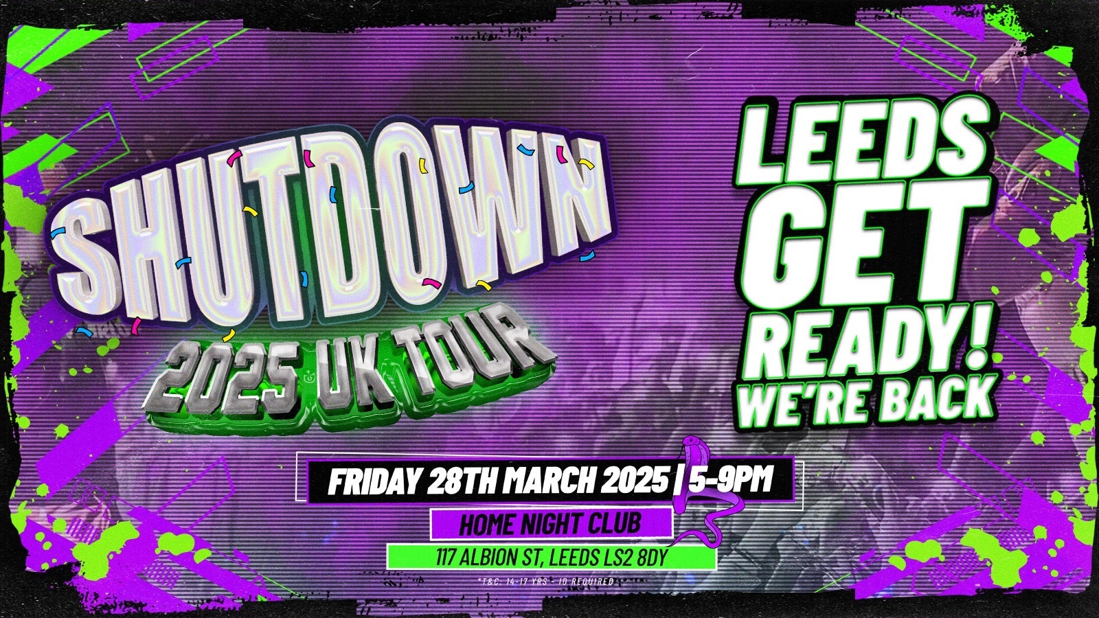 Shutdown UK Tour – Leeds – 28th March