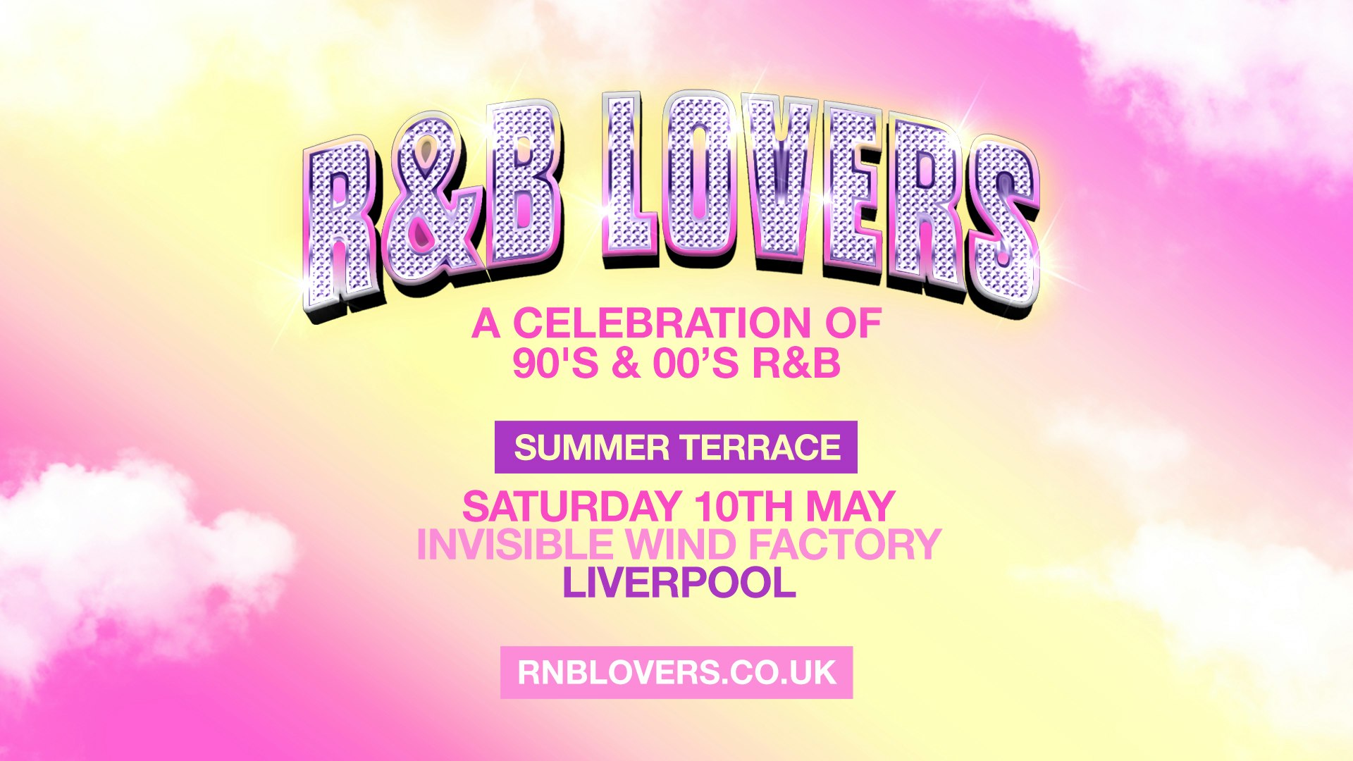 R&B Outdoor Terrace Party – Saturday 10th May – Invisible Wind Factory [TICKETS ON SALE NOW!]