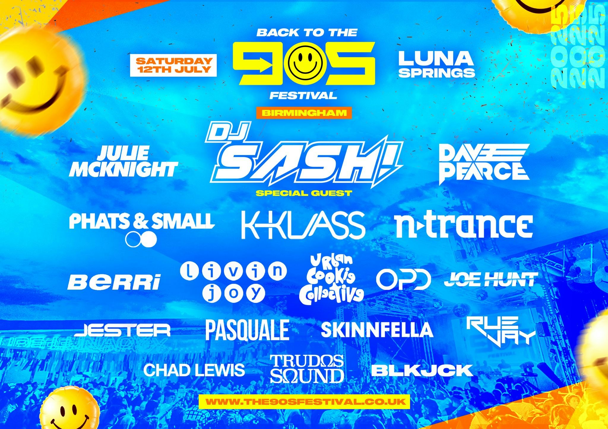 Back To The 90s – Summer Outdoor Festival – Birmingham [STANDARD TICKETS SELLING FAST!]