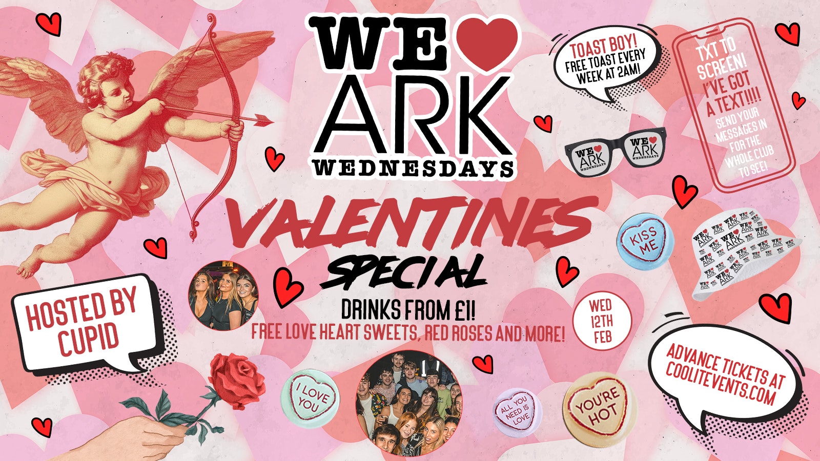WE LOVE ❤️ VALENTINES  – £2.50 DOUBLES before midnight! ❣️