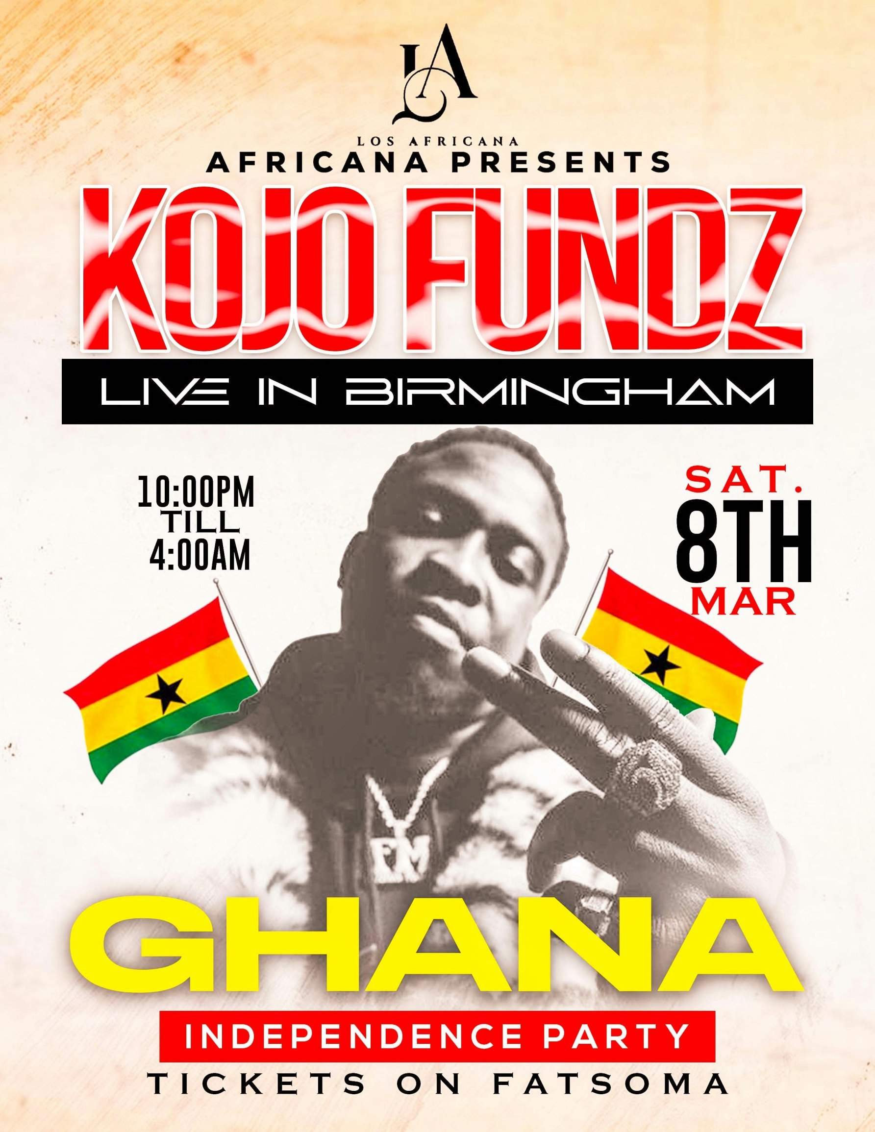 Kojo Funds Live in Birmingham – Ghana Independence 🇬🇭🎊
