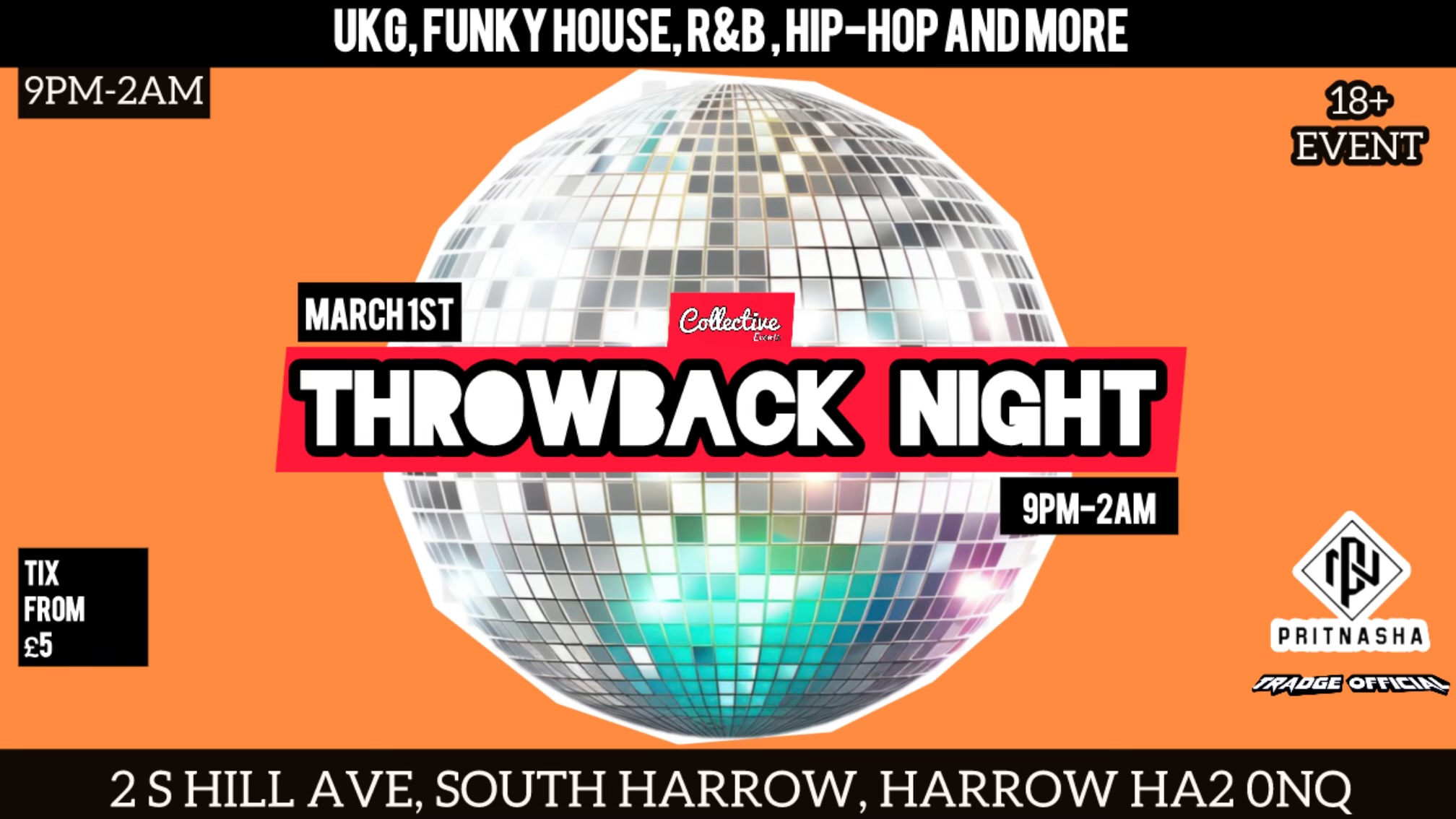 THROWBACK NIGHT - MARCH 1ST at The Star, Harrow on 1st Mar 2025 | Fatsoma