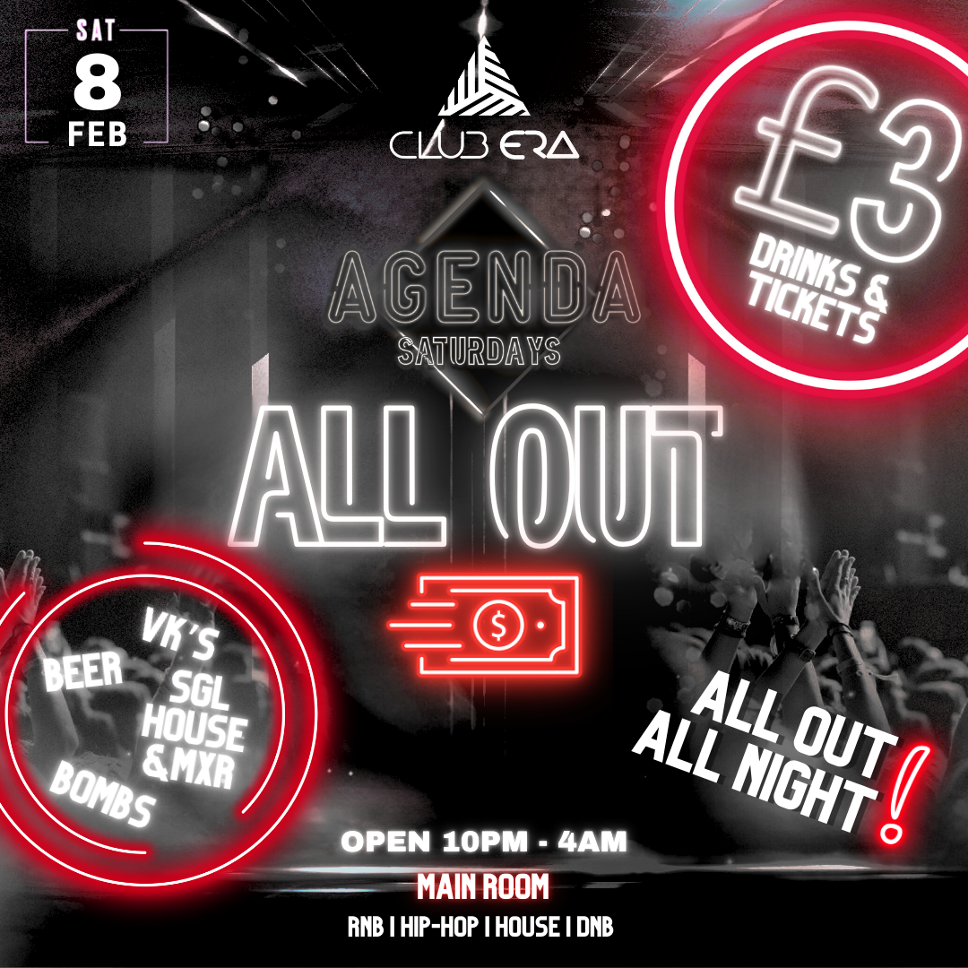 AGENDA SATURDAYS – ALL OUT