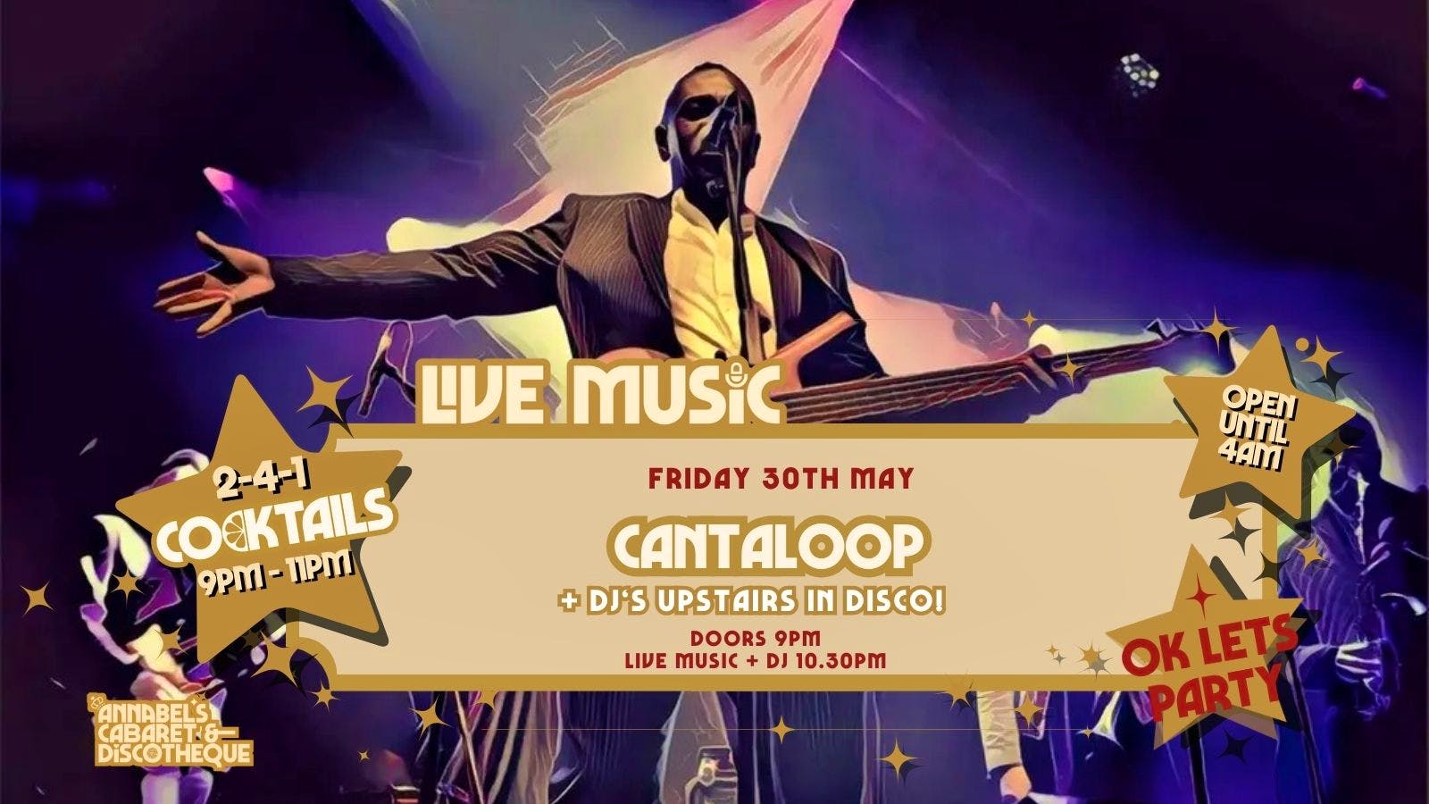 Live Music: CANTALOOP // Annabels Cabaret and Discotheque
