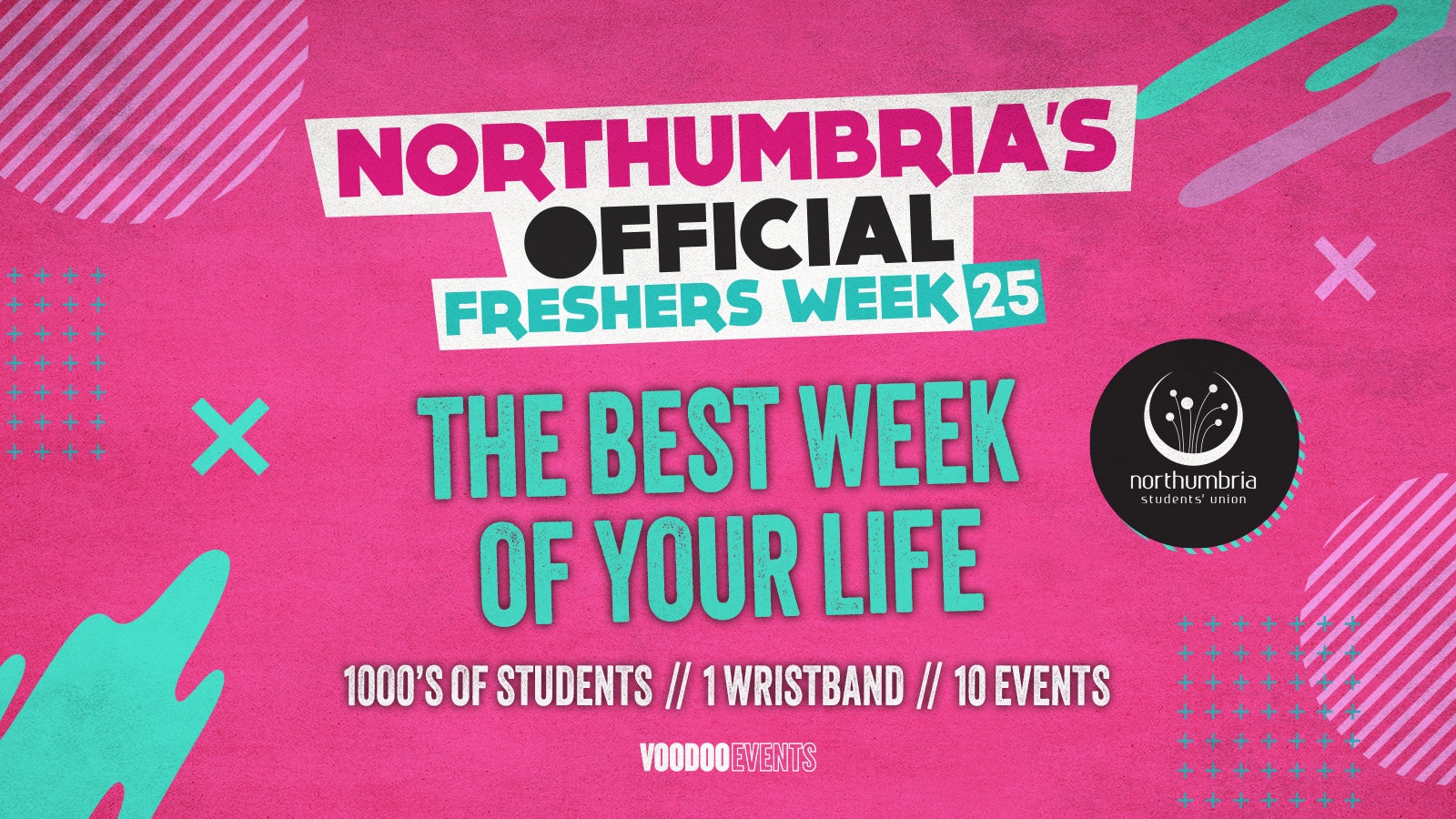 THE OFFICIAL NORTHUMBRIA UNIVERSITY FRESHERS WRISTBAND