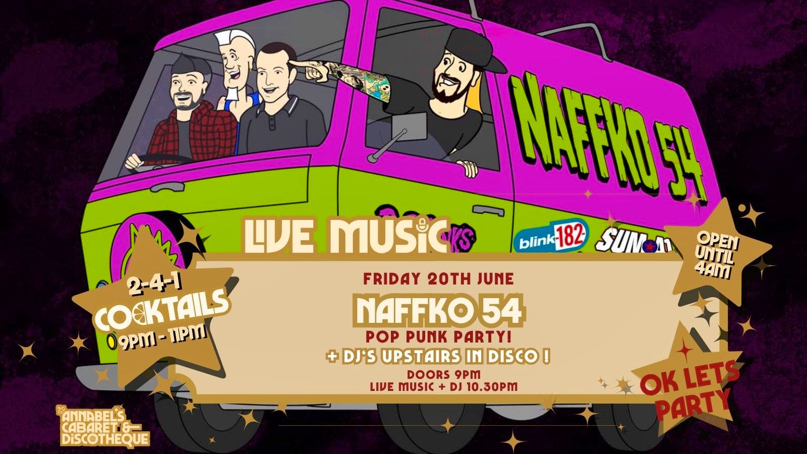 Live Music: NAFFKO54 // Annabel’s Cabaret & Discotheque