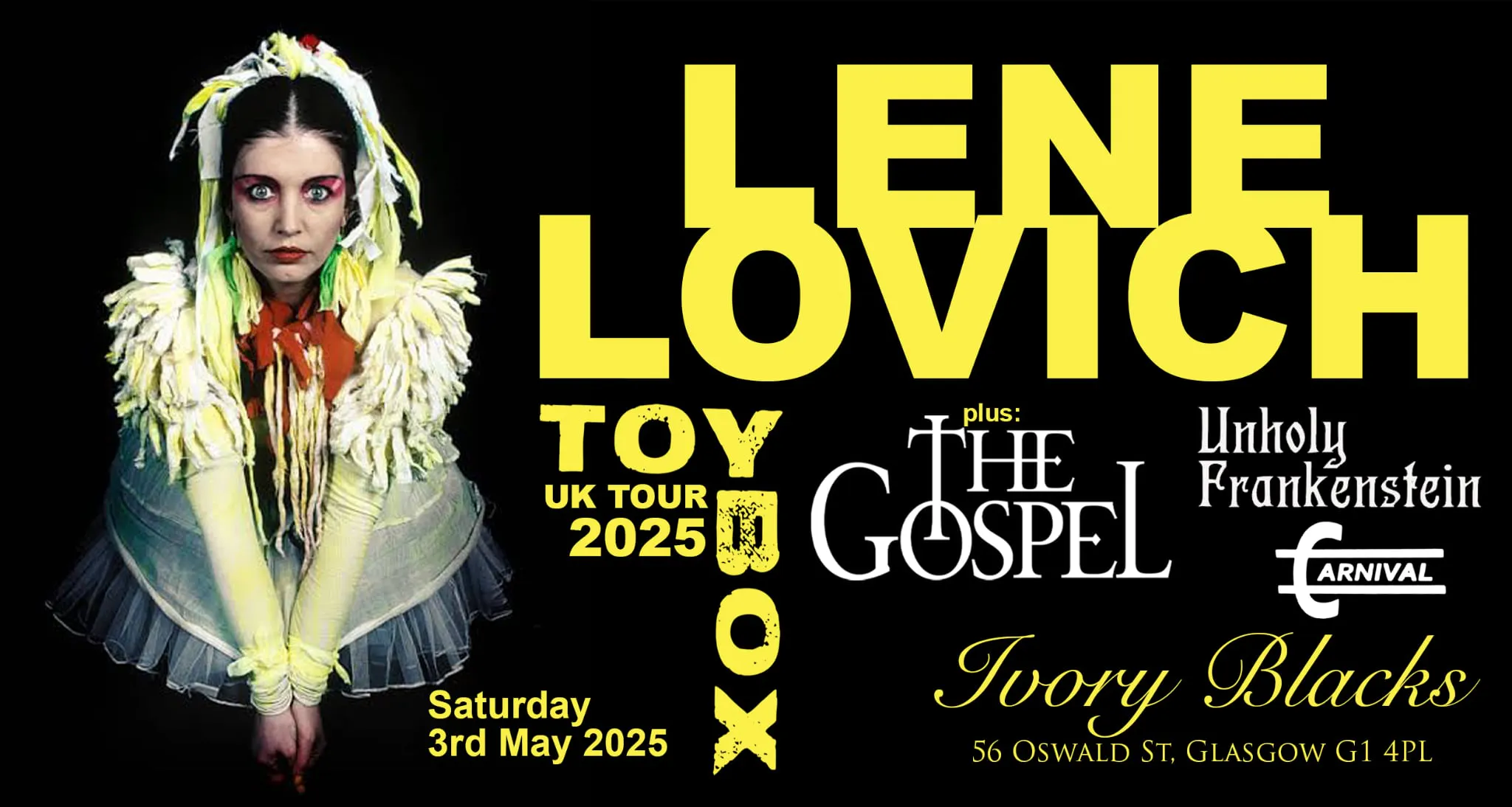 LENE LOVICH Toy Box 2025 UK Tour + The Gospel + Unholy