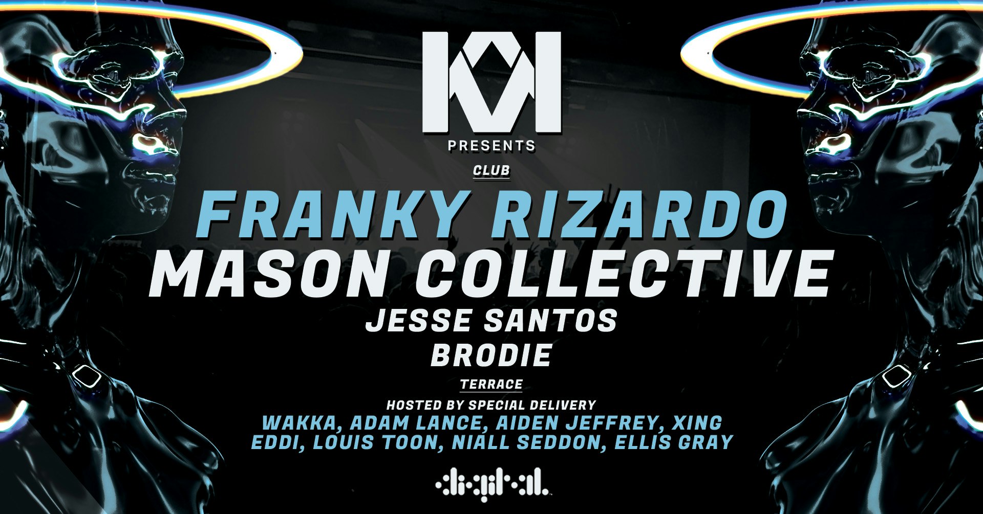 KONNEKT PRESENTS FRANKY RIZARDO & MASON COLLECTIVE // SPECIAL DELIVERY TERRACE TAKEOVER // ON SALE NOW! // MAY 25th 2025