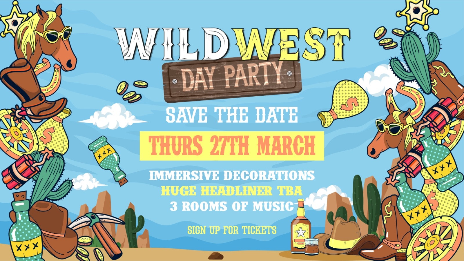 WILD WEST DAY PARTY – ON SALE NOW🤠🌵