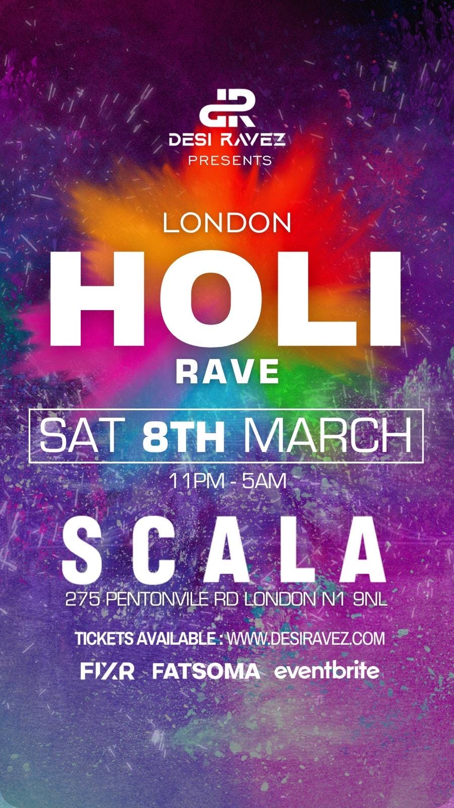 holi festival events in london