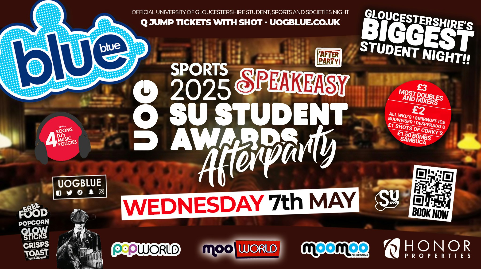 Blue and Blue Wednesdays | Speakeasy OFFICIAL UoG Awards After Party! 🥃
