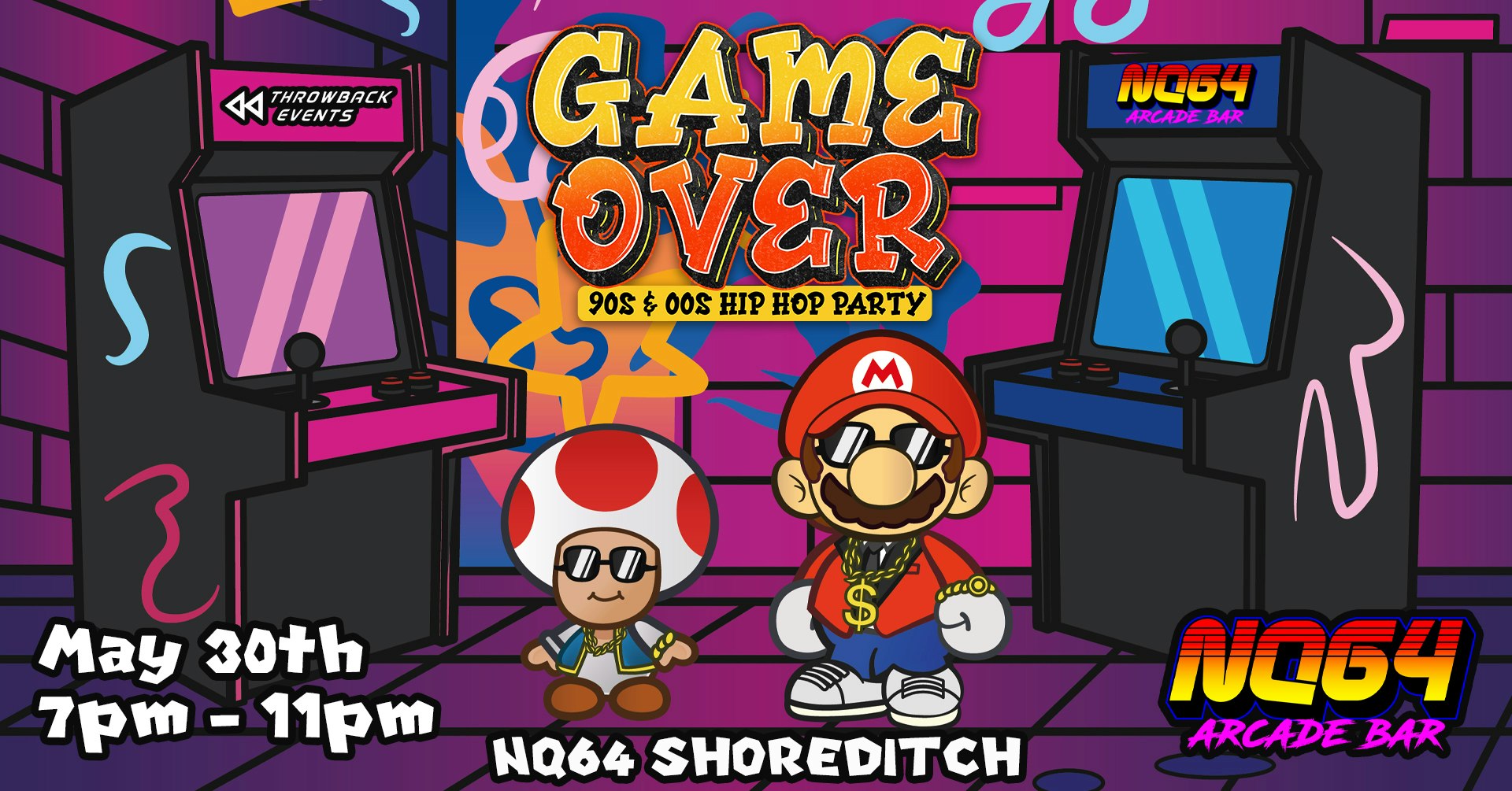 Game Over: 90s & 00s Hip Hop Party at NQ64