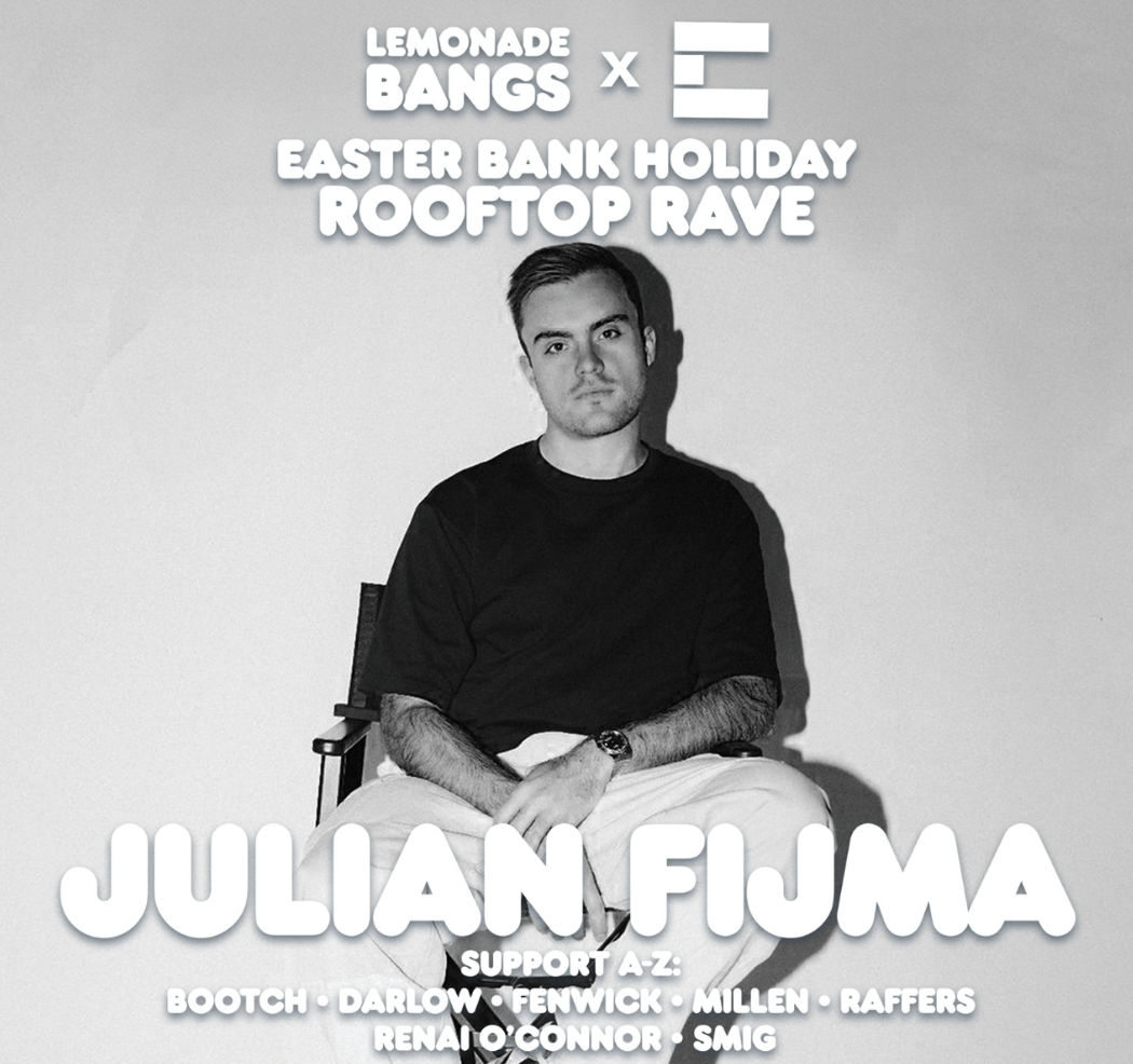 Lemonade Bangs x Concord: Bank Holiday Terrace RAVE w/ Julian Fijma
