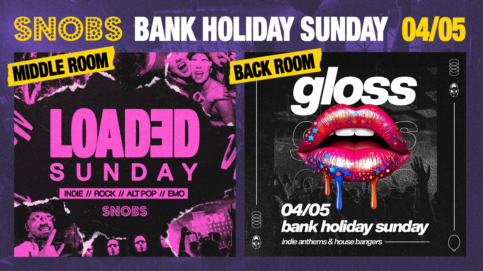 LOADED SUNDAY EARLY MAY  Bank Holiday [TONIGHT] in Birmingham – 4th May
