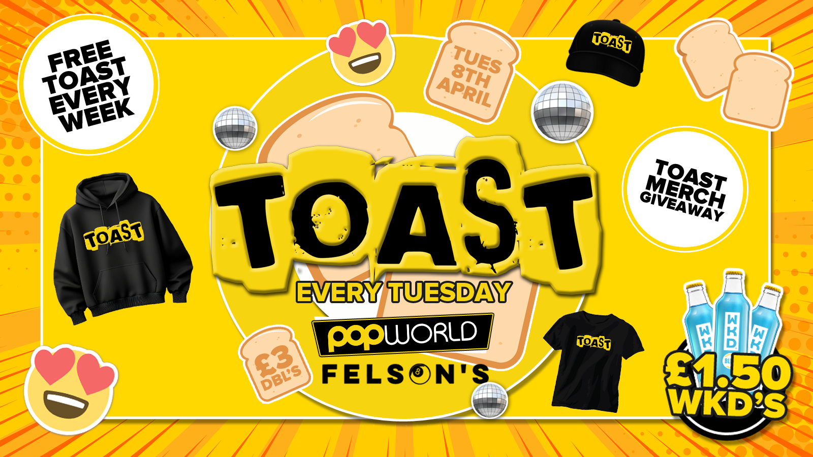 Toast • Toast Merch Giveaway • Popworld & Felsons