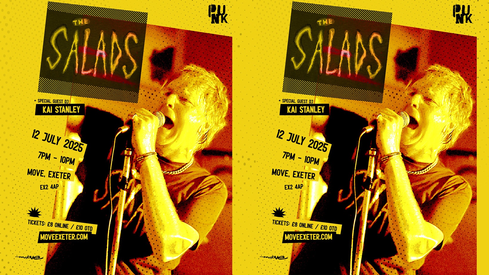 THE SALADS – Live Punk Band – Sat 12 July – Move Exeter