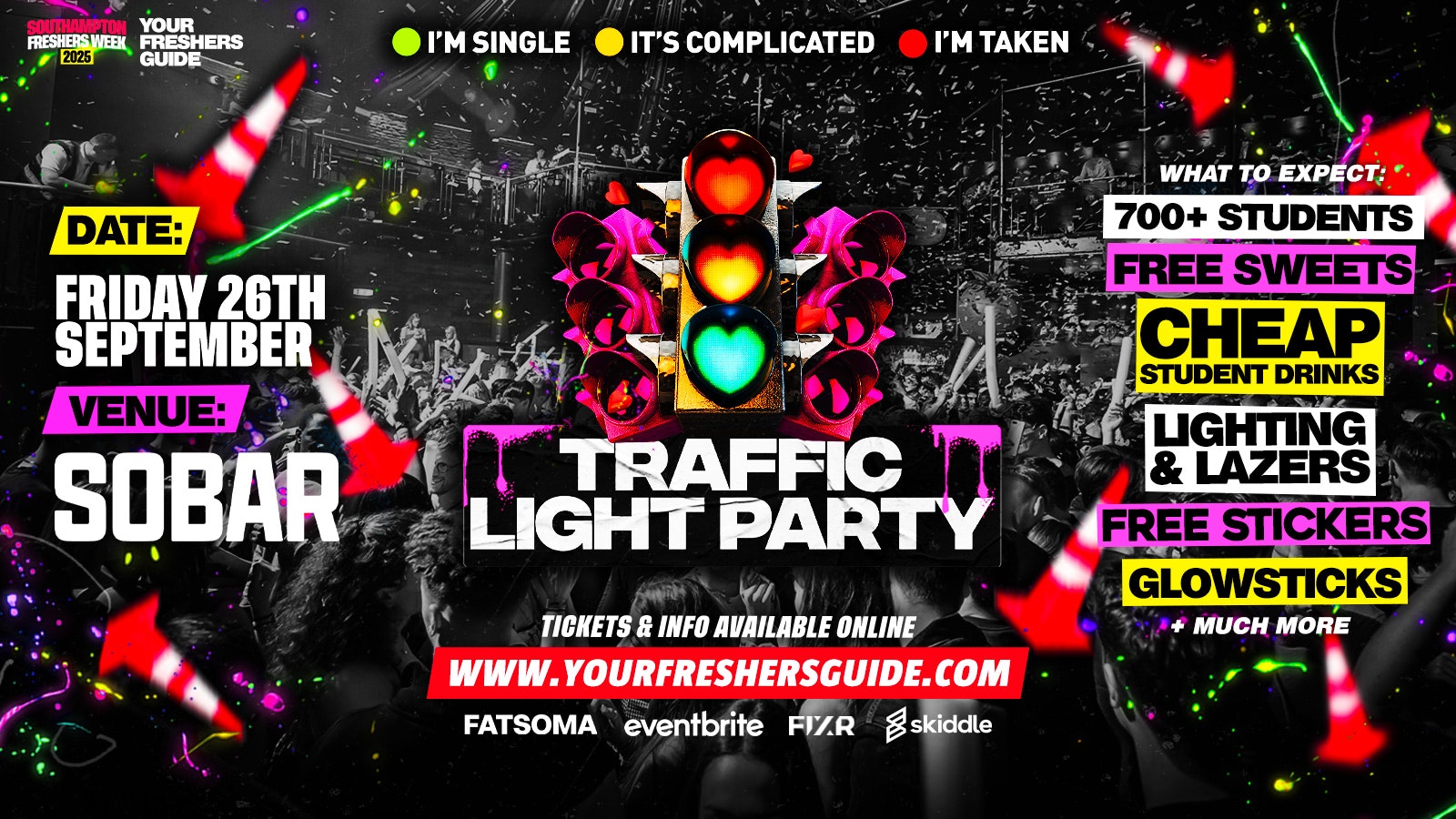 Traffic Light Party | Southampton Freshers 2025
