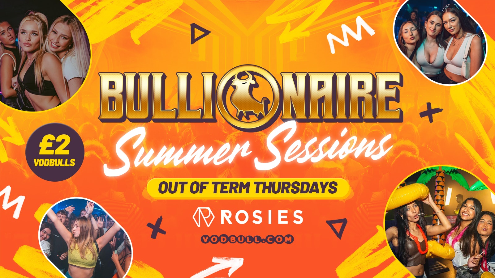 🧡 Bullionaire™️ Summer Sessions ☀️ Thursdays at Rosies by Vodbull 14/08