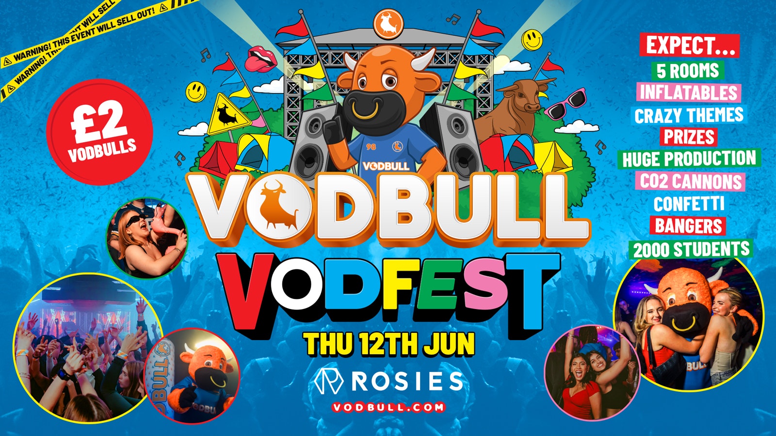 🧡 VODBULL VODFEST SUMMER FESTIVAL at ROSIES!! 12/06