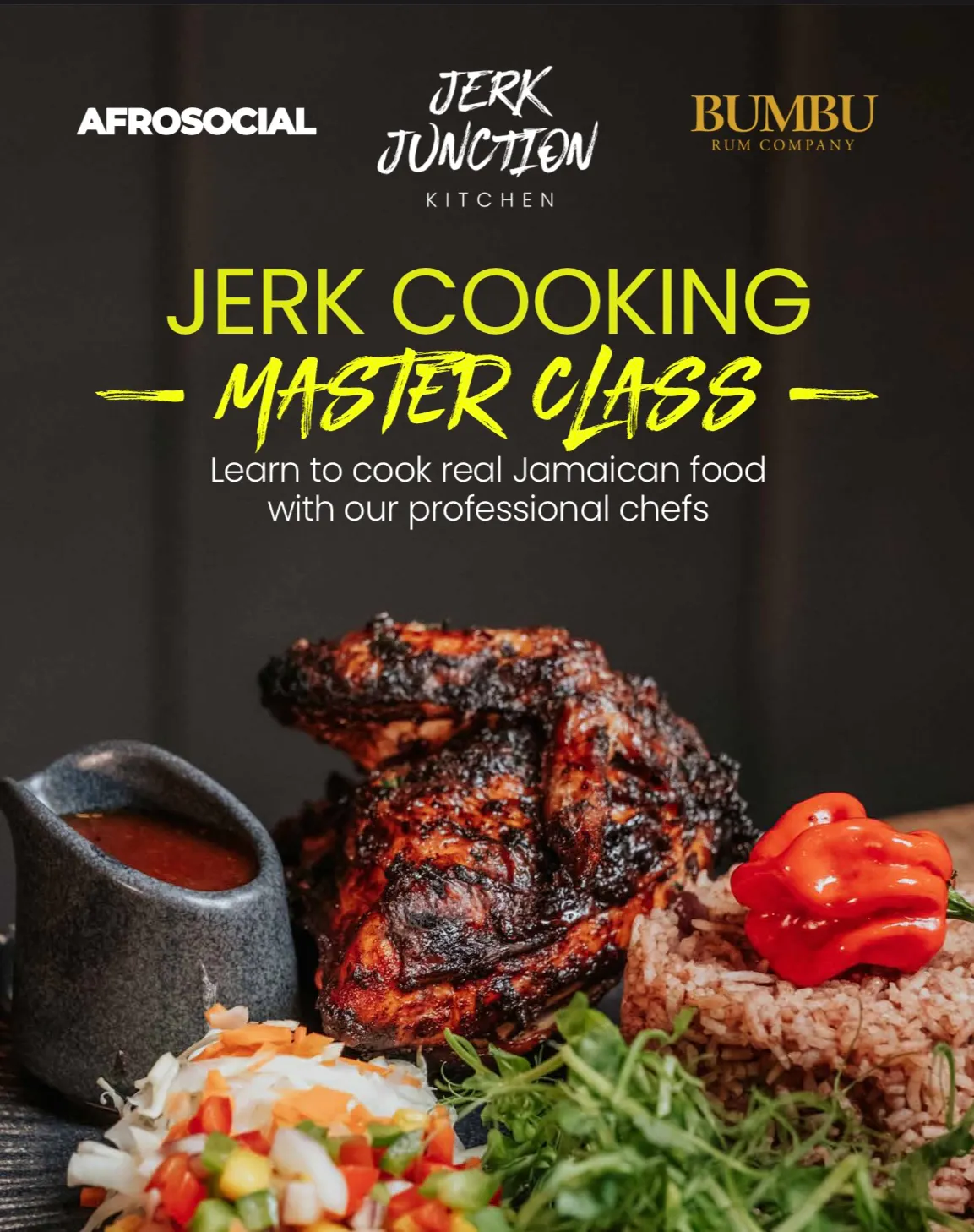 AFROSOCIAL x Jerk Junction - Jerk Cooking Class at Jerk Junction ...