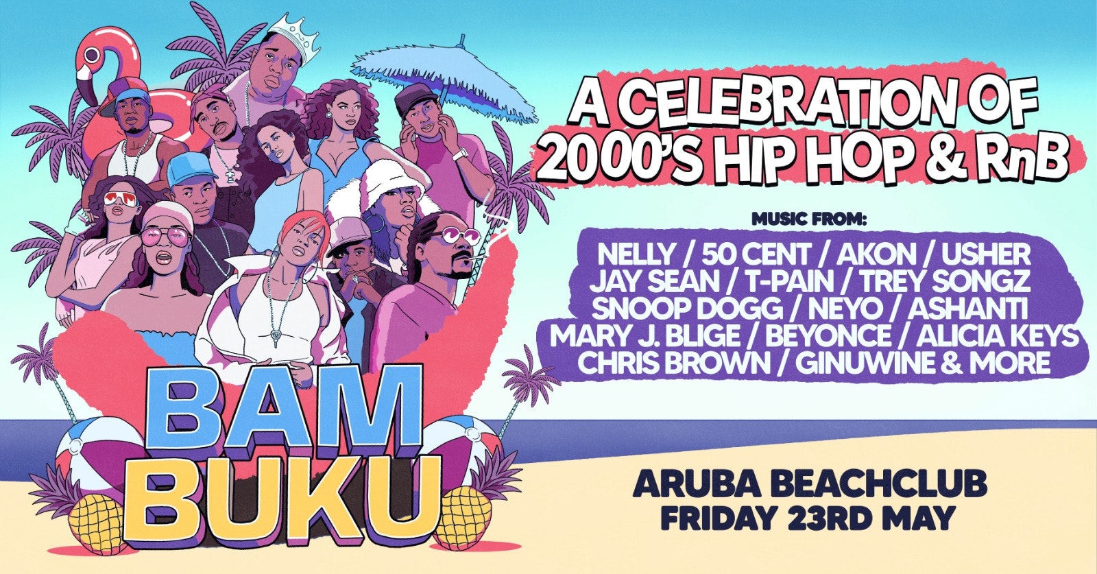 BAMBUKU – Bournemouth’s BIGGEST 00’s RnB Throwback Party @Aruba