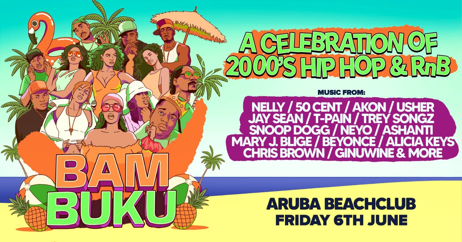 BAMBUKU – Bournemouth’s BIGGEST 00’s RnB Throwback Party @Aruba
