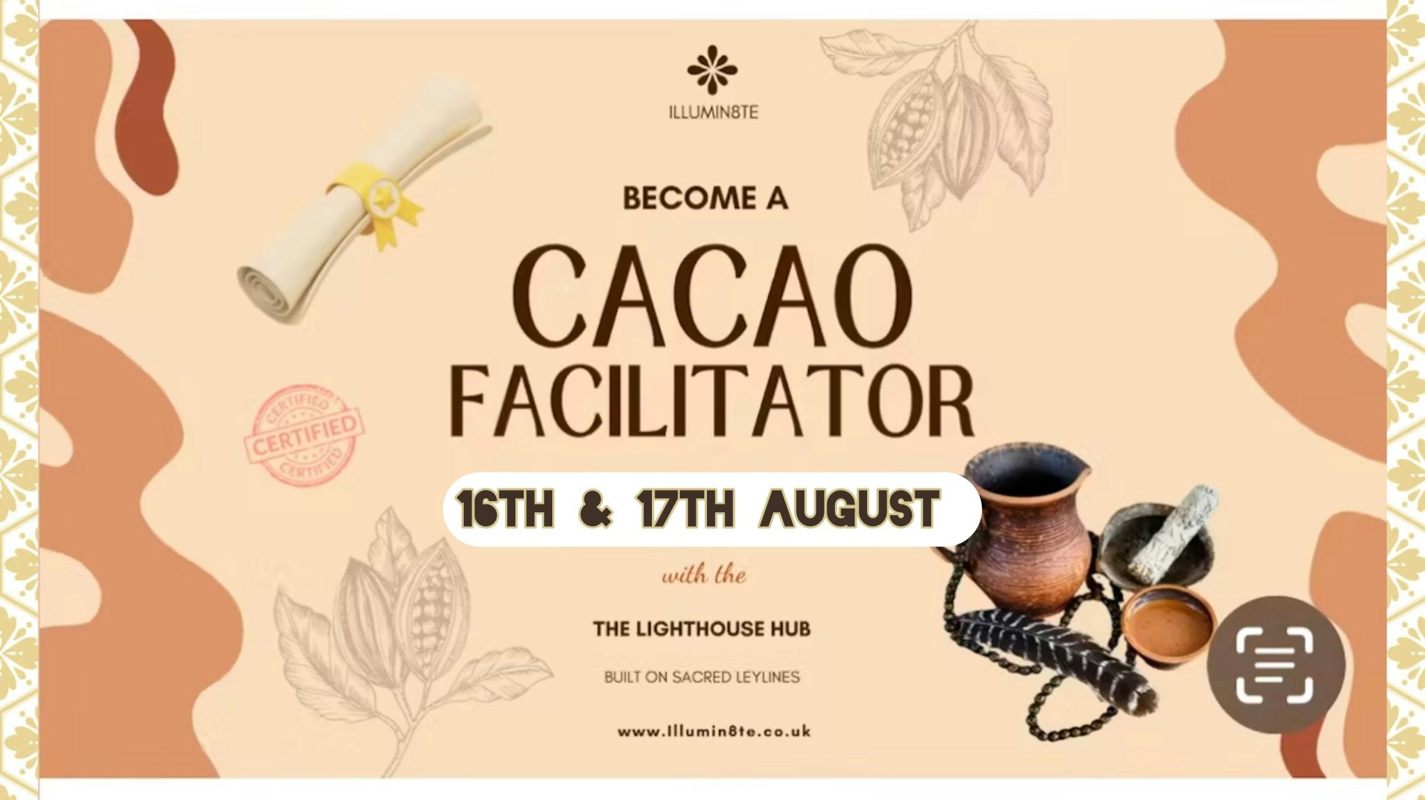 Cacao Facilitator Training Course / Wingsofbuddha (17th / 18th May) @ THE LIGHTHOUSE HUB