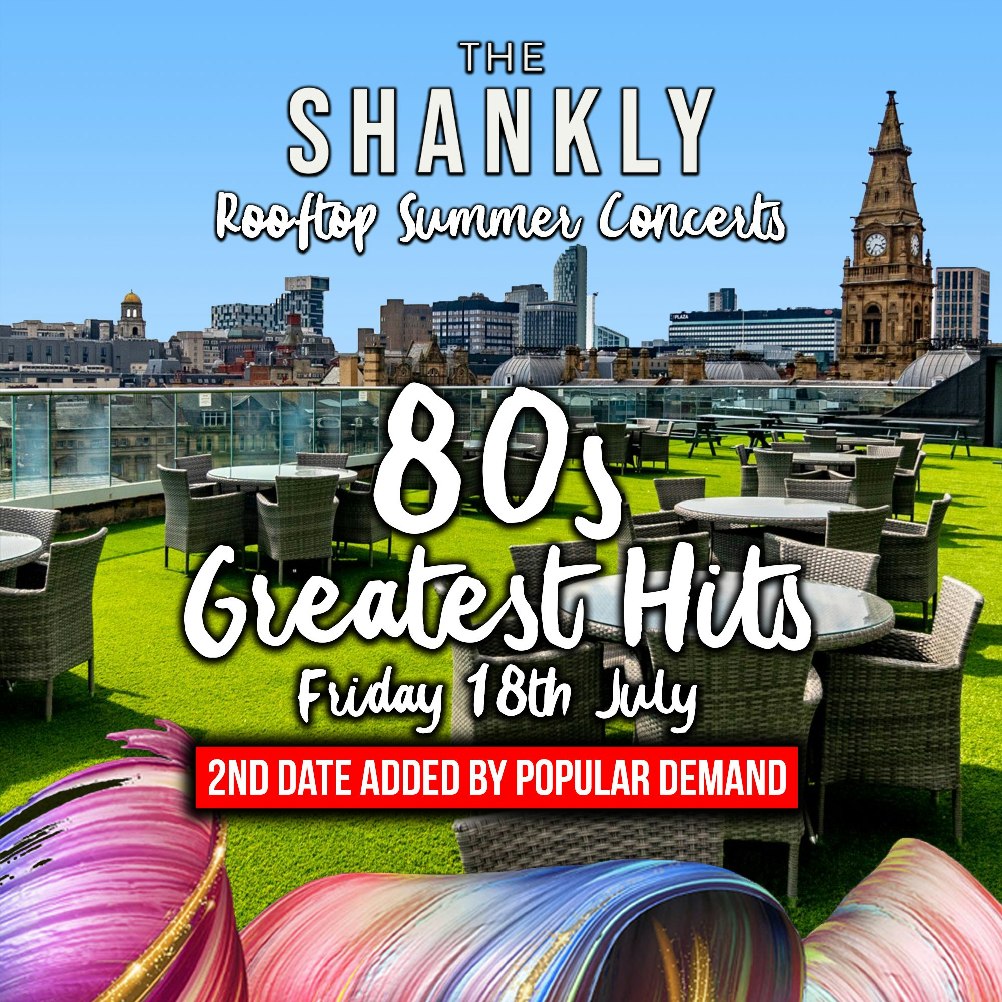 80s Greatest Hits – The Shankly Rooftop Summer Party