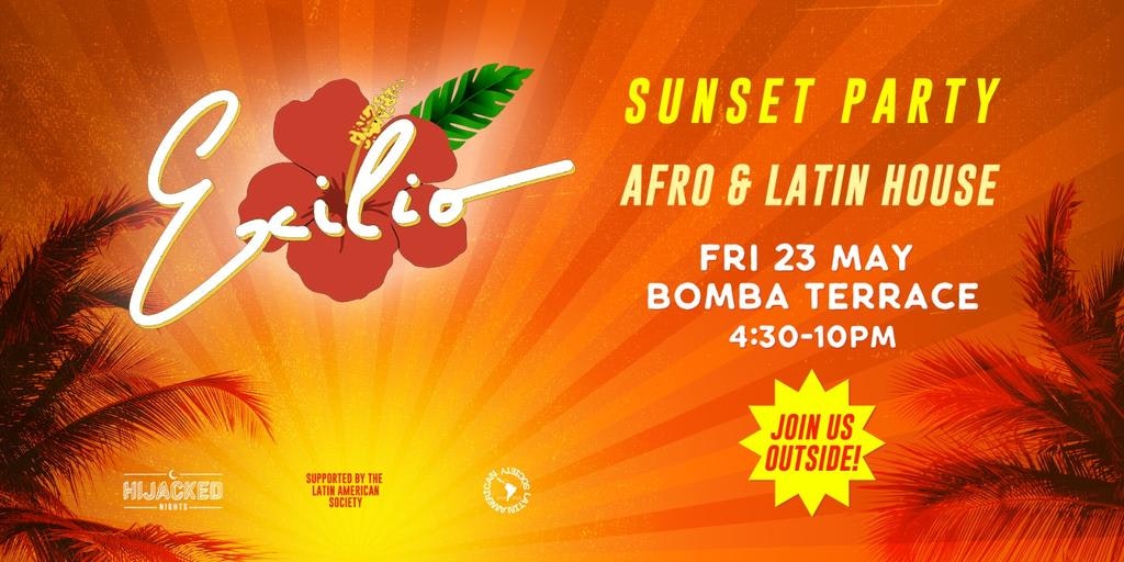 Exilio – The Sunset Party – Afro & Latin House – Fri 23 May – Bomba Exeter