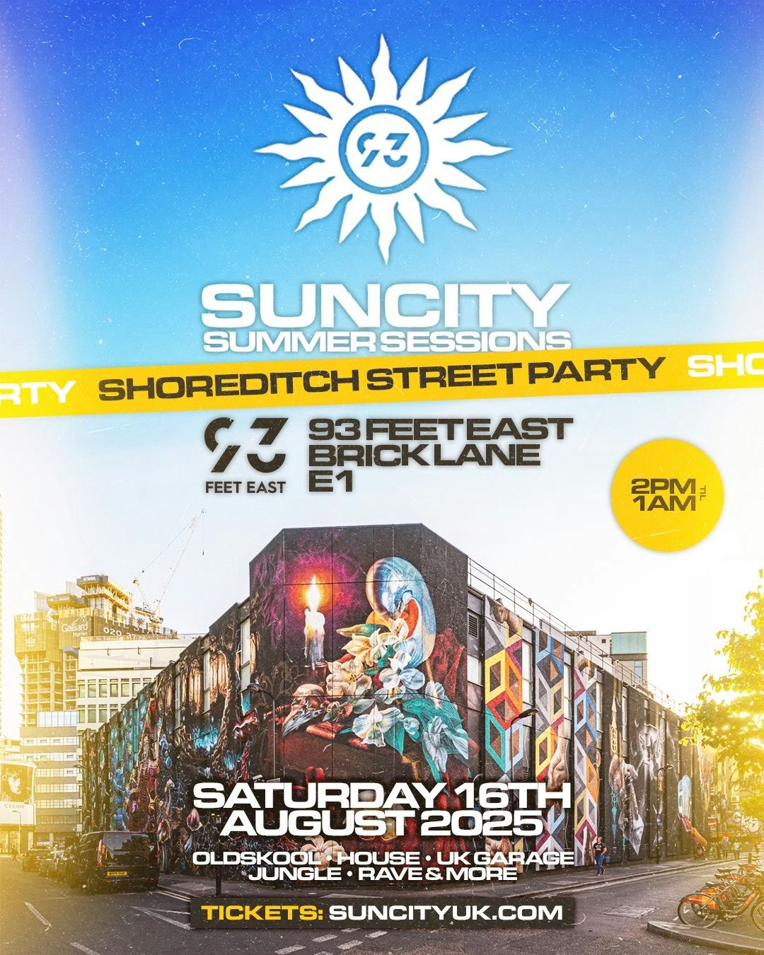 SUN CITY STREET PARTY  | SHOREDITCH